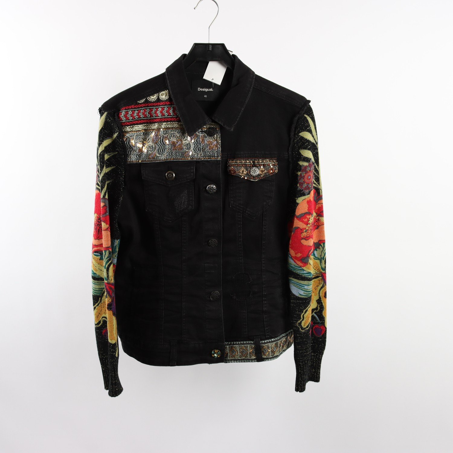 Jeansjacka, Desigual, svart, stl. 46