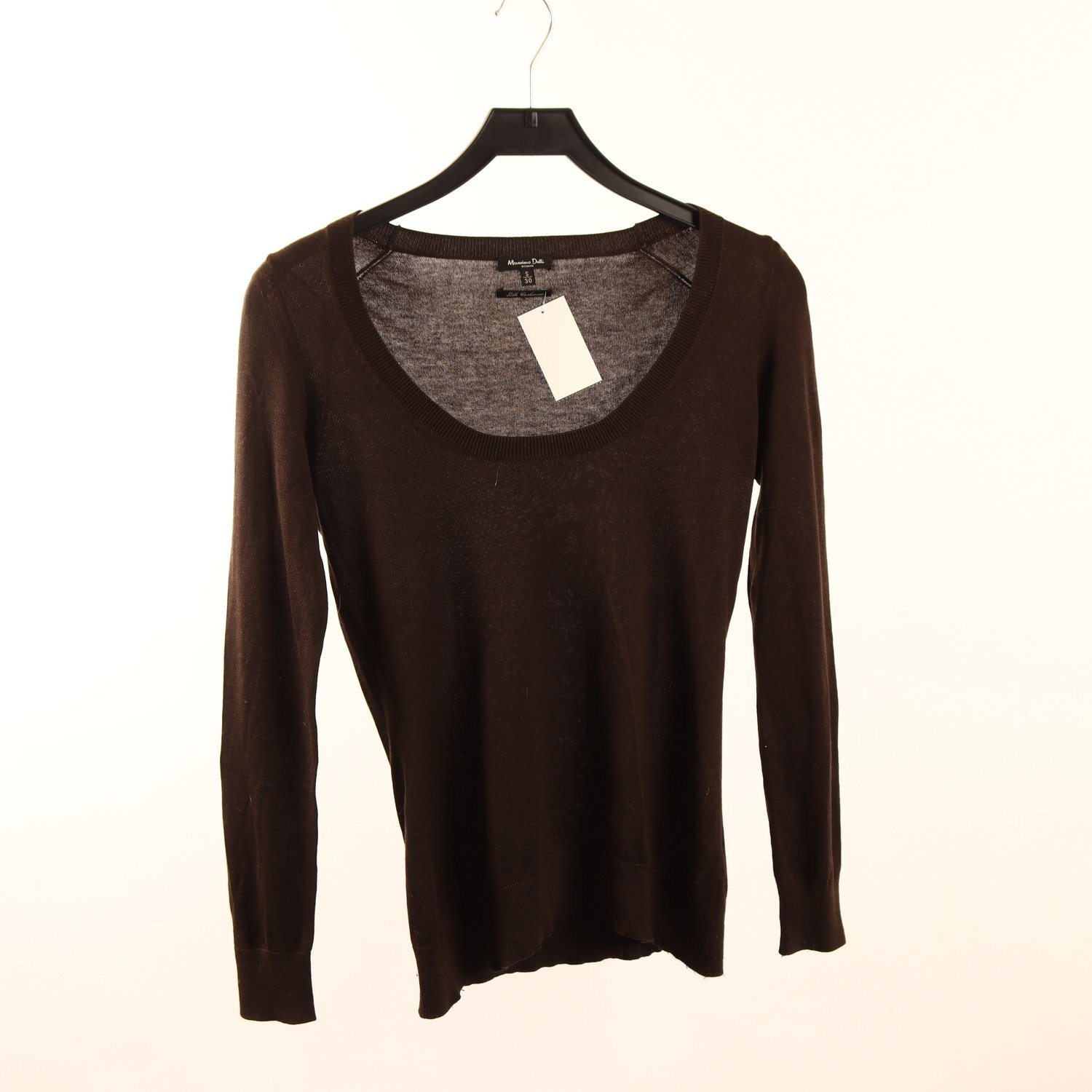 Tröja, Massimo Dutti, brun, silke, cashmere, stl. S