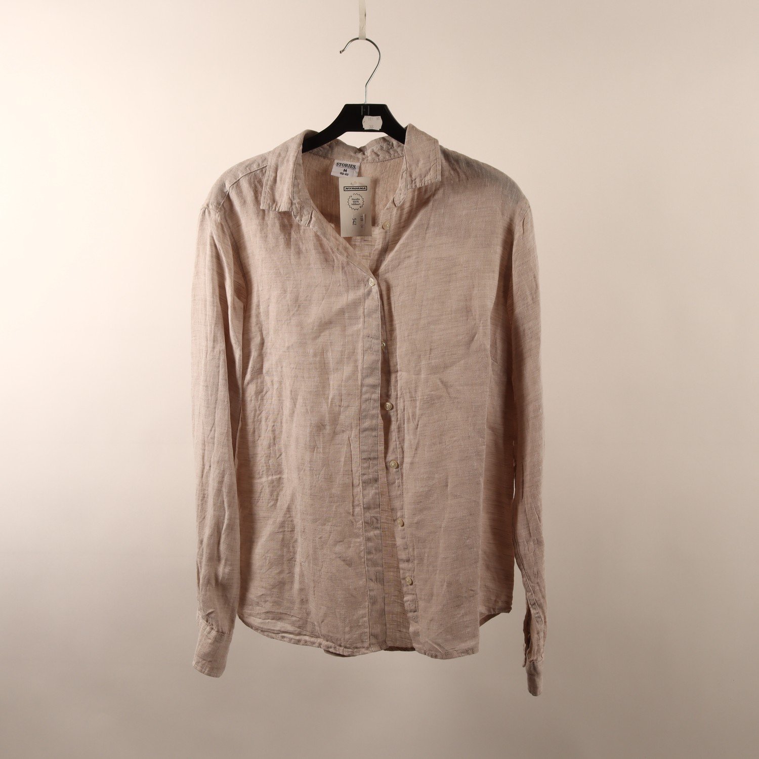 Blus, Stories, beige, lin, stl. M