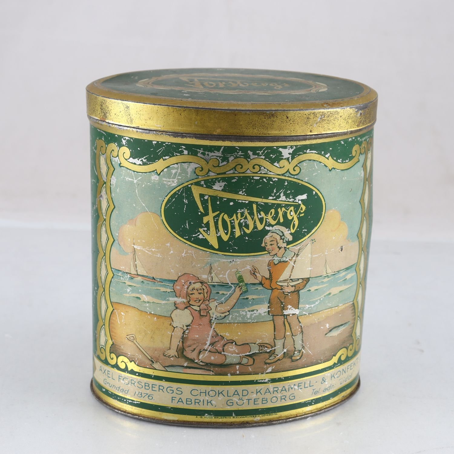 Plåtburk, Forsbergs choklad – karamell & konfektfabrik