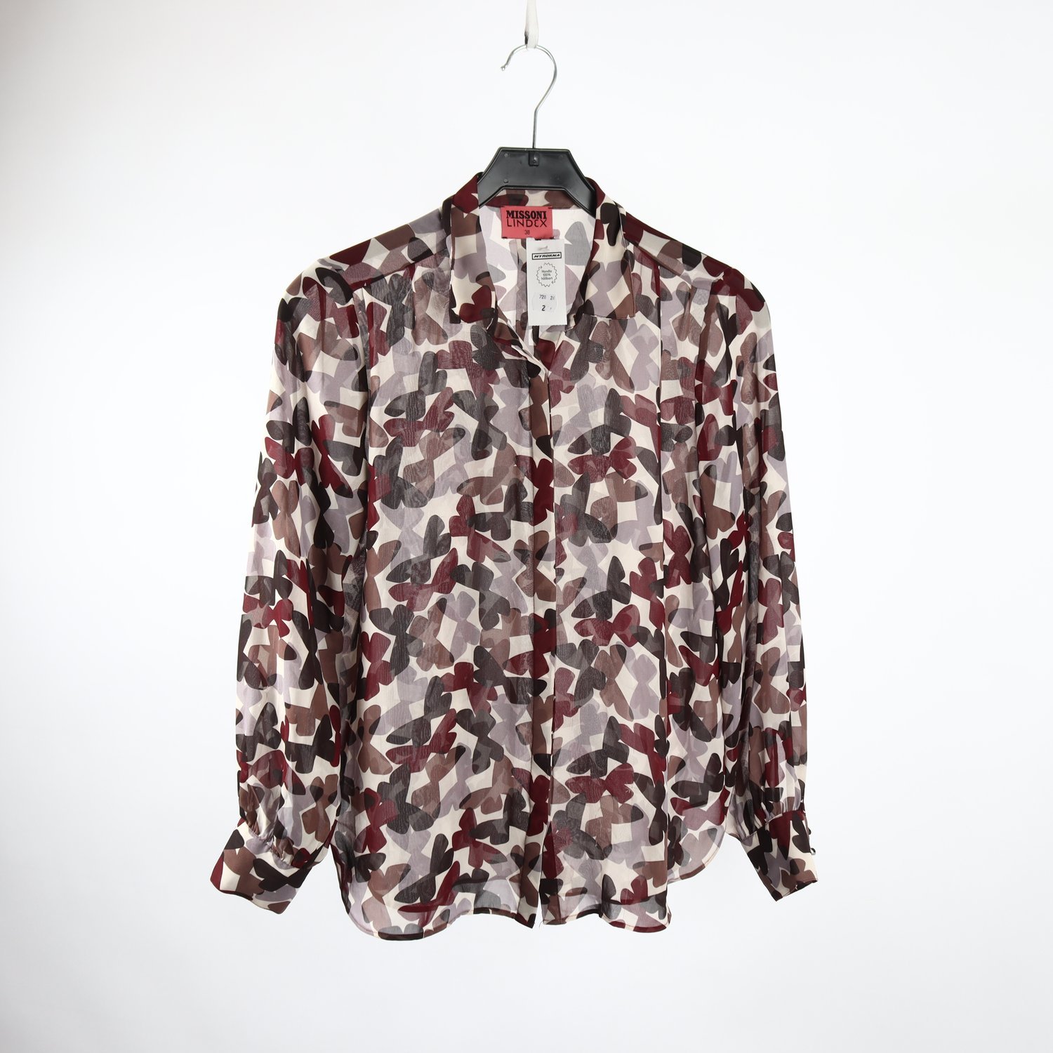 Blus, Missoni x Lindex, mönstrad, stl. 38
