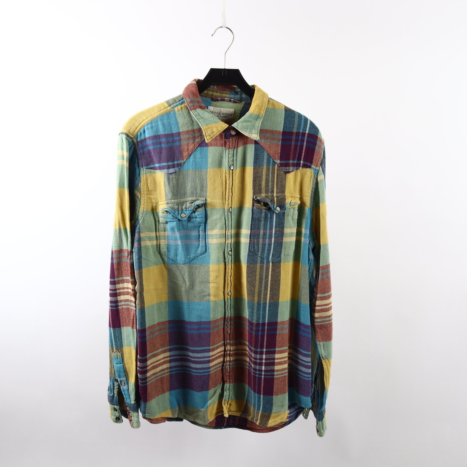 Skjorta, Denim & Supply Ralph Lauren, gul, blå, stl. XL