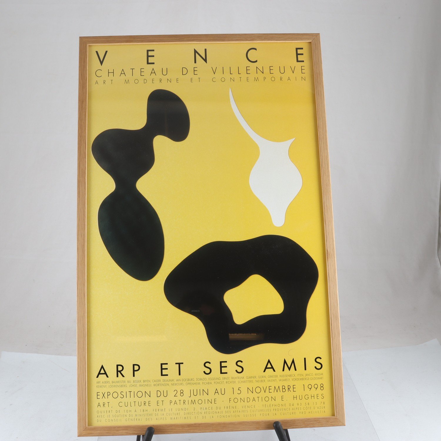 Utställningsaffisch, tryck, Jean Arp, Arp et ses amis, 1998. Endast avhämtning.