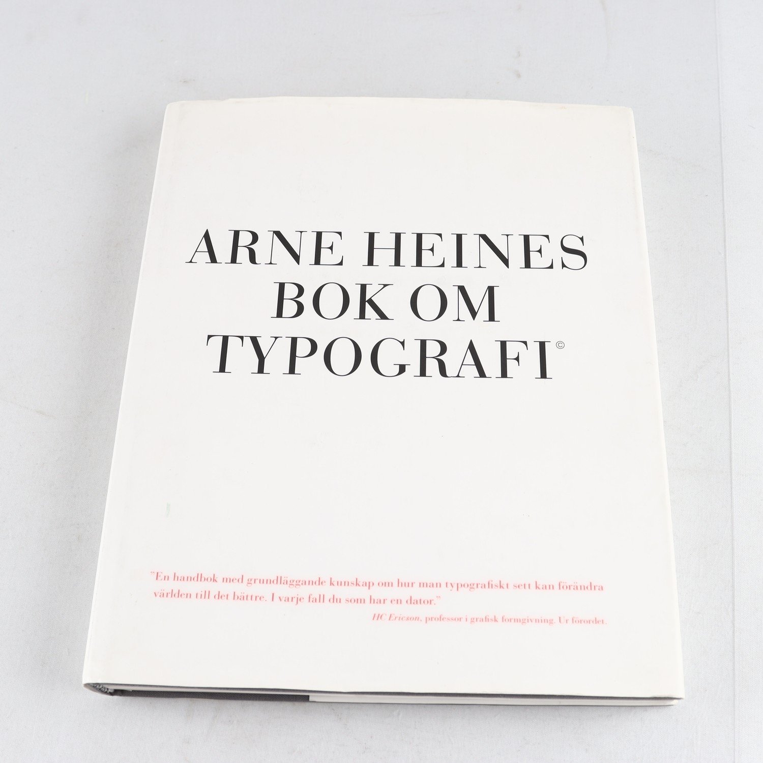 Arne Heines bok om typografi