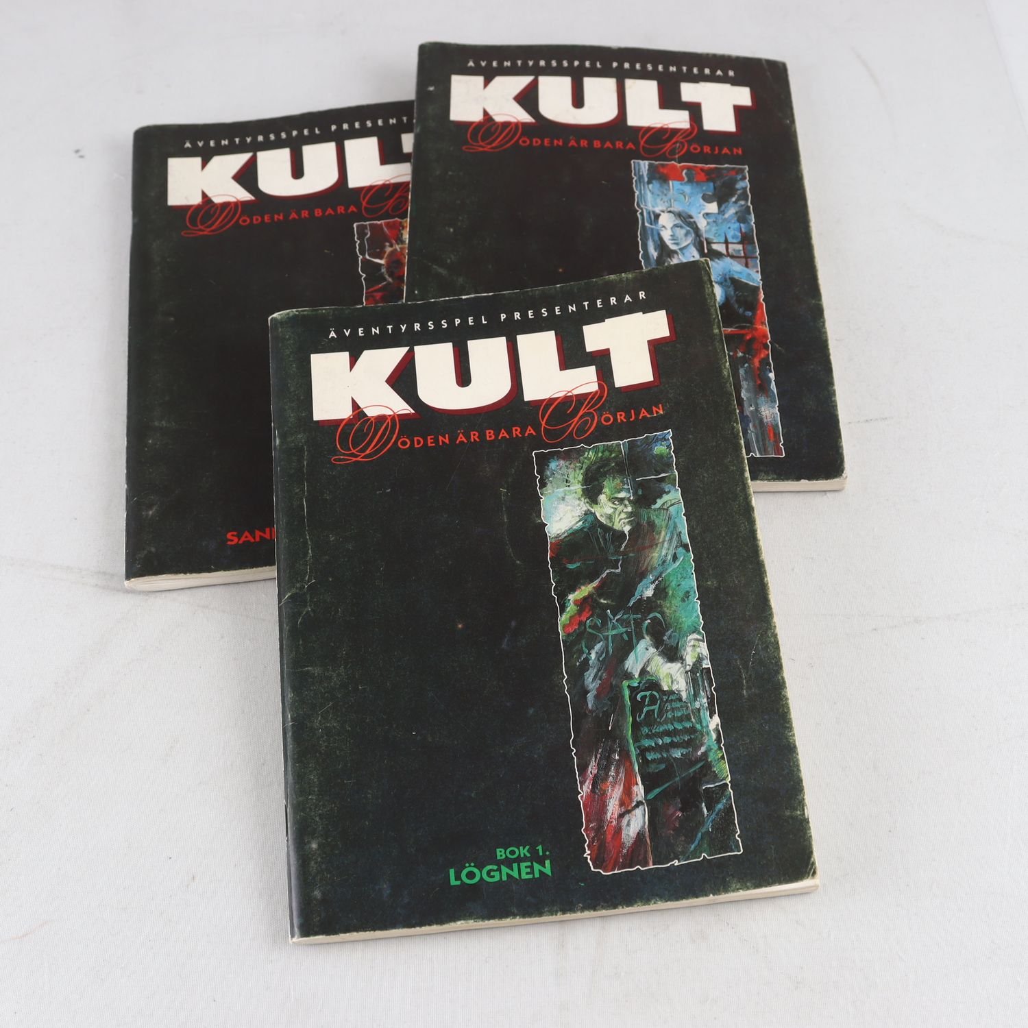 Kult, Äventyrsspel, instruktionsböcker, bok 1-3