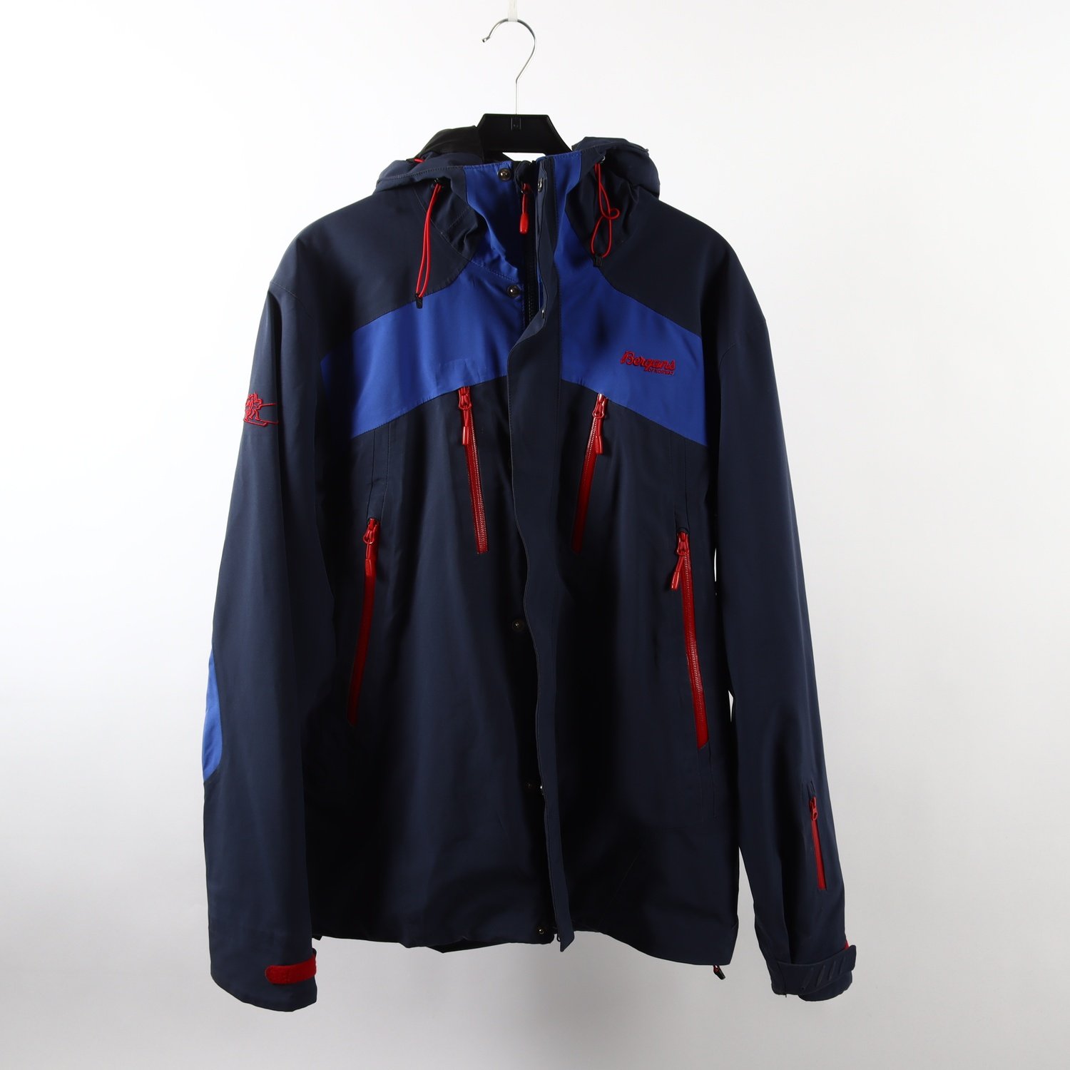 Jacka, Bergans, grå, blå, tjockare, stl. XL