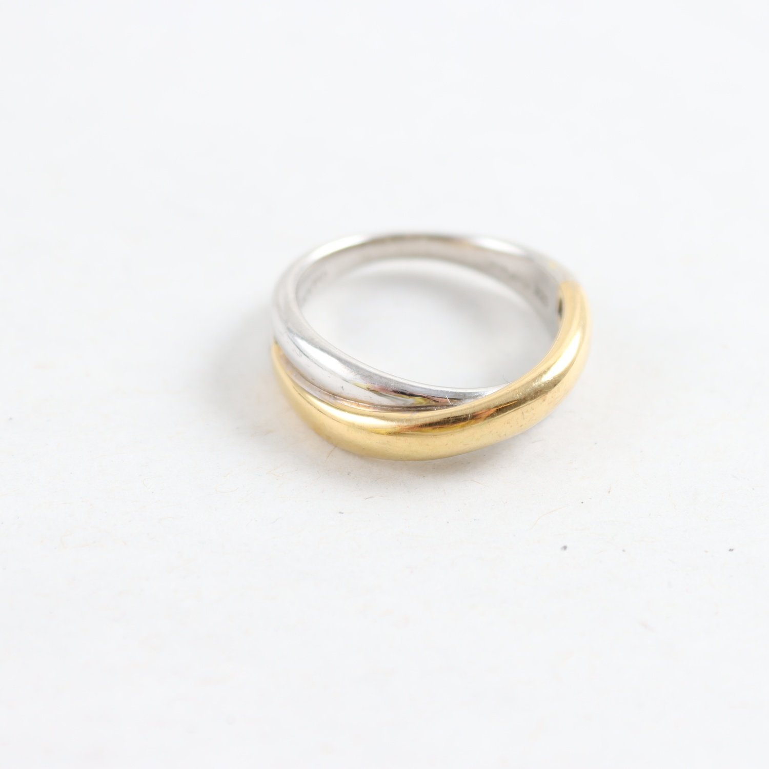 Ring, silver 925, förgylld detalj, Ti Sento, vikt: 6,2g