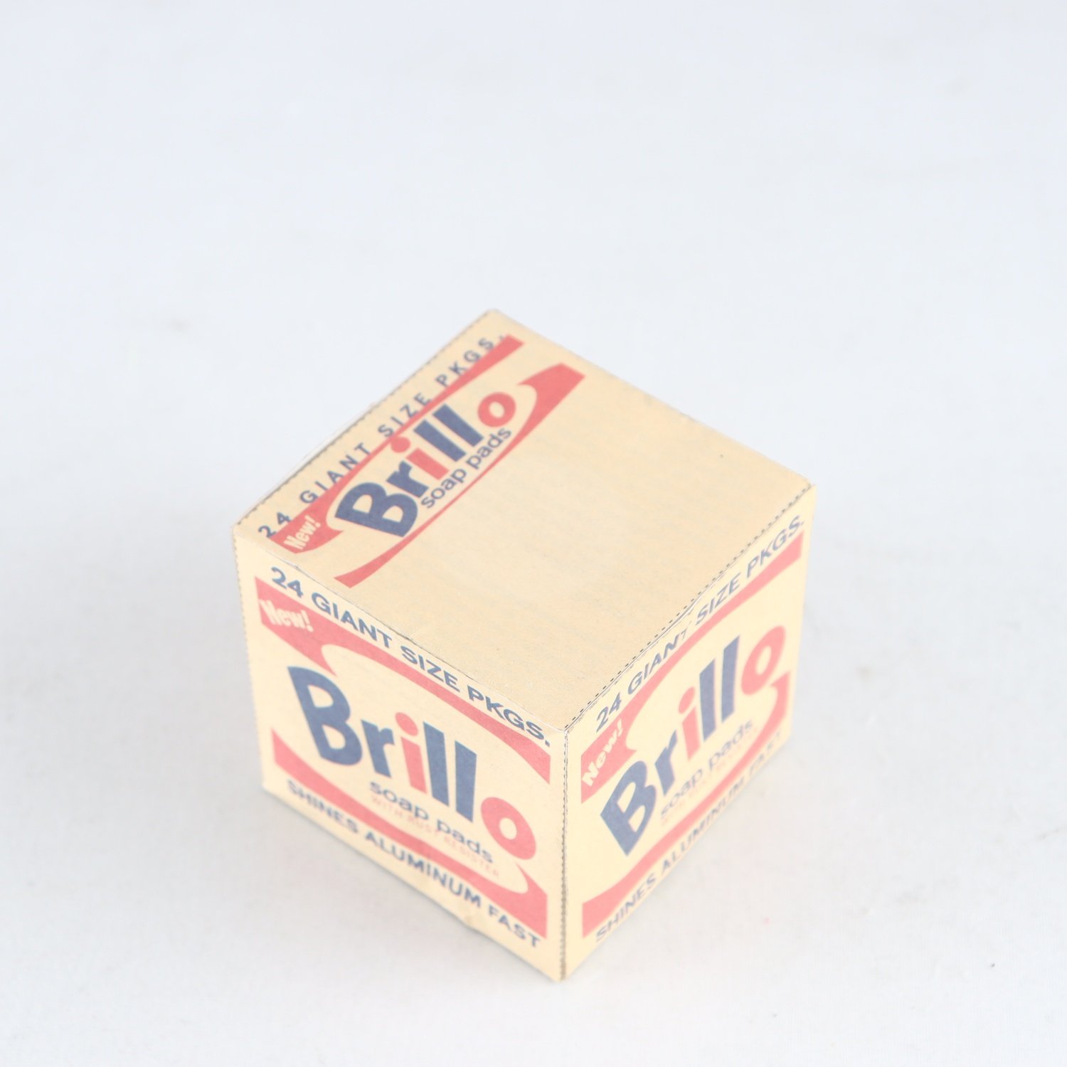 Prydnad, Brillo förpackning efter Andy Warhol. Papper