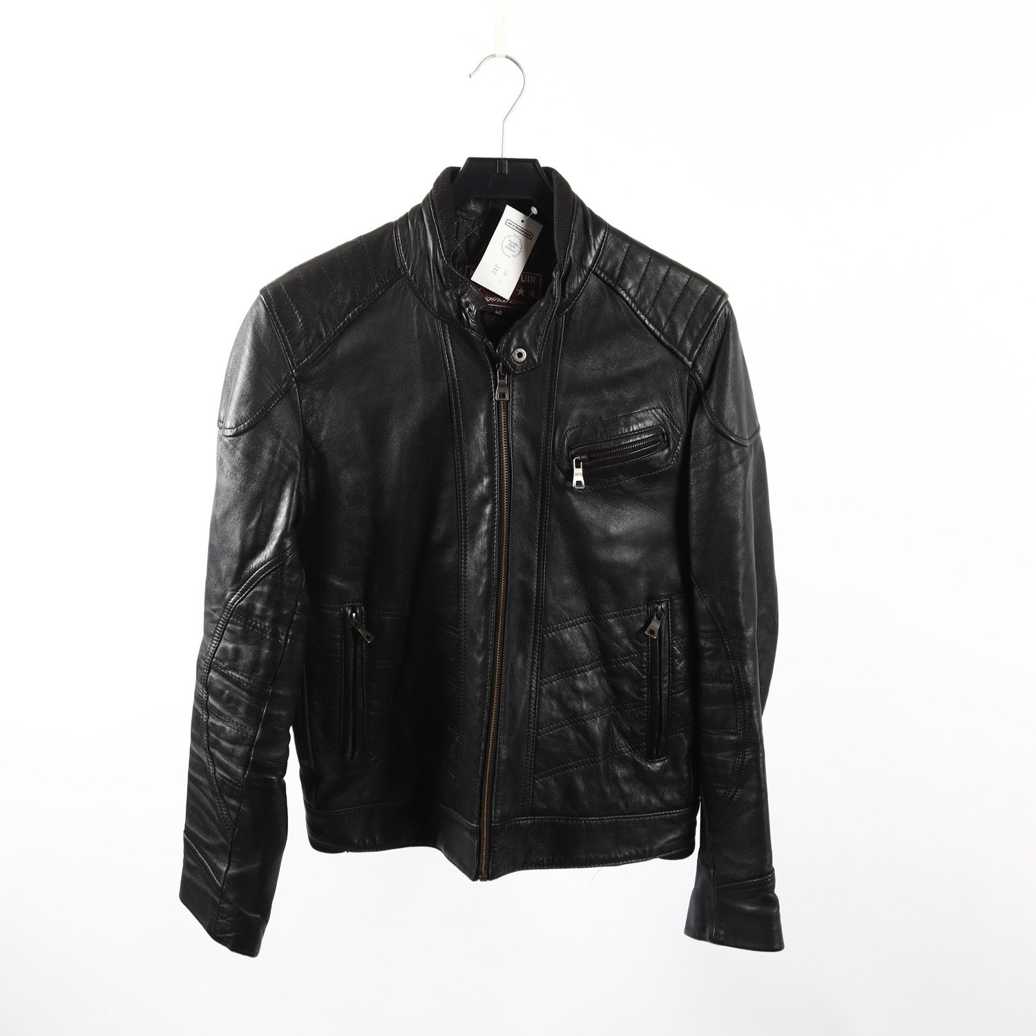 Skinnjacka, Karam Cuir, svart, stl. 48