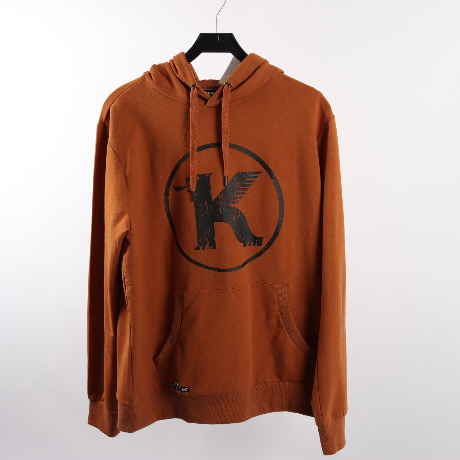 Hoodie, Koppartrans Refined, brun, stl. L