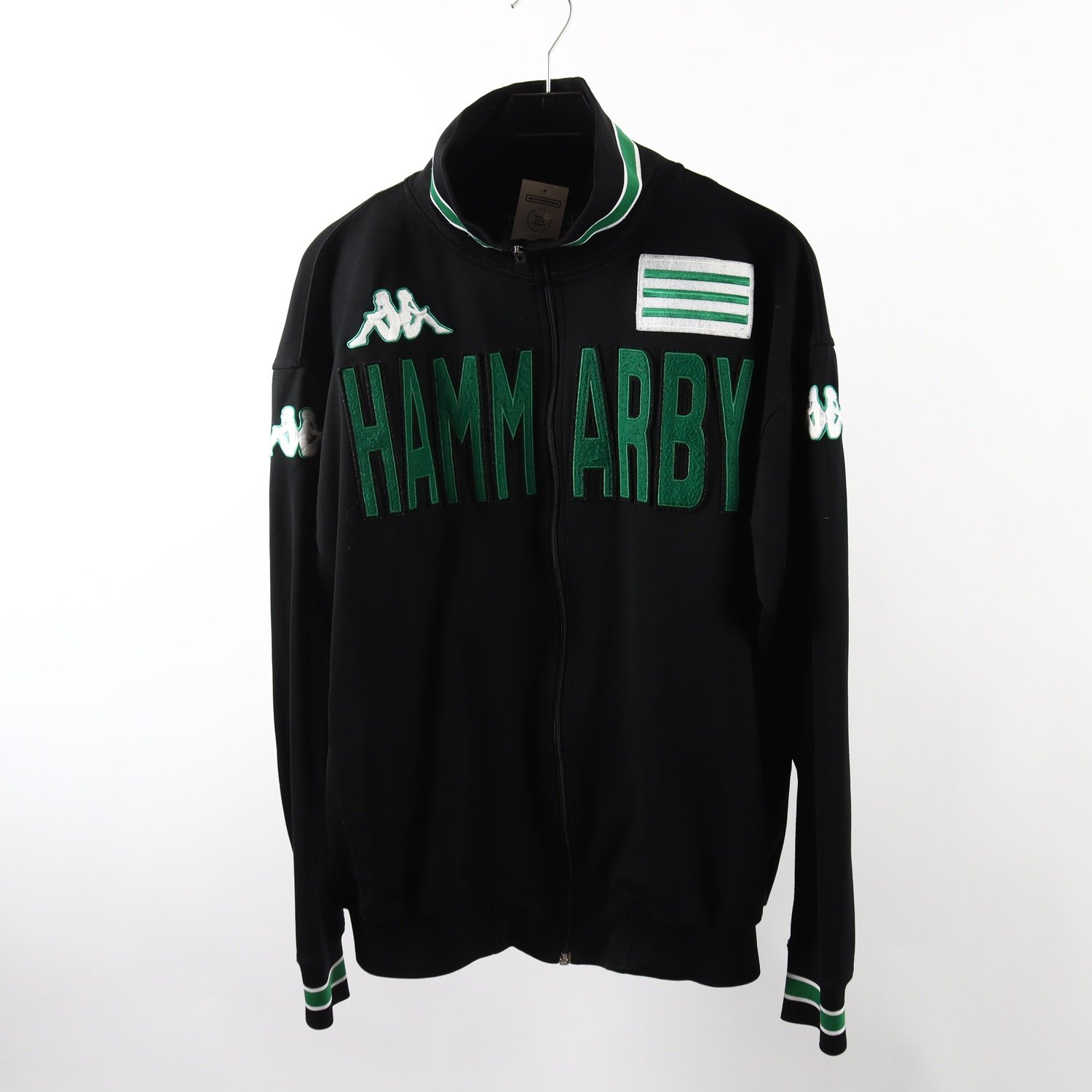 Träningsjacka, Kappa, Hammarby, HIF, svart, grön, stl. XXL