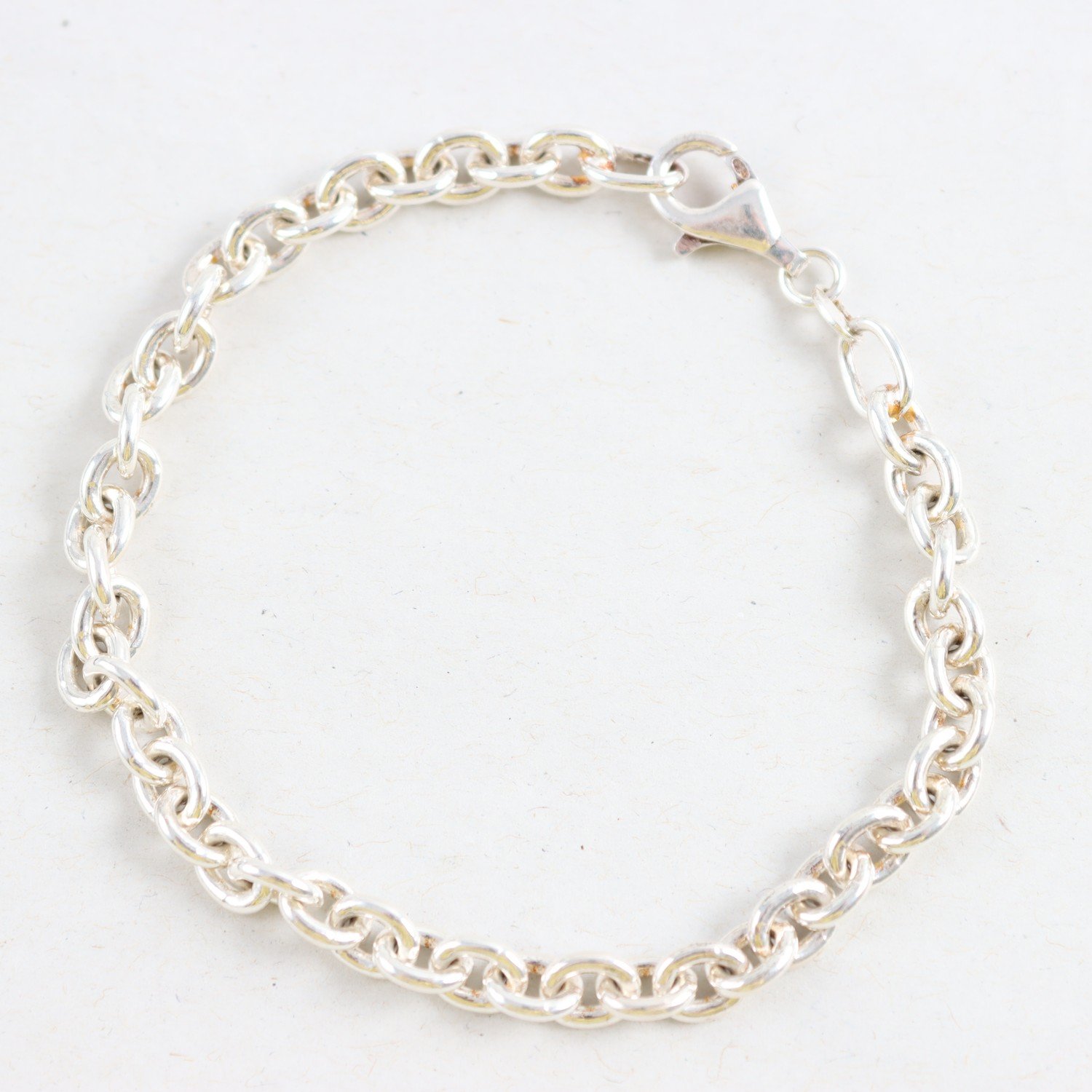 Armband, ankarlänk, Silver, Vikt: 12,8g