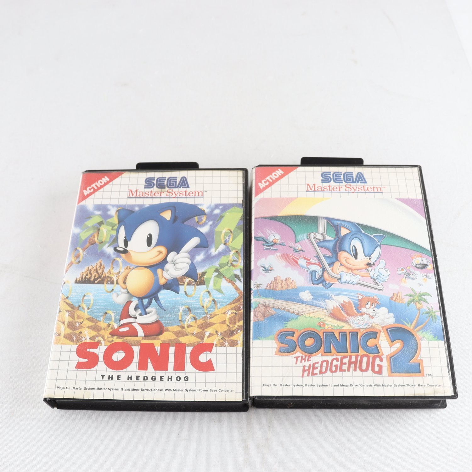 Spel, Sega Master System, Sonic the hedgehog 1 & 2