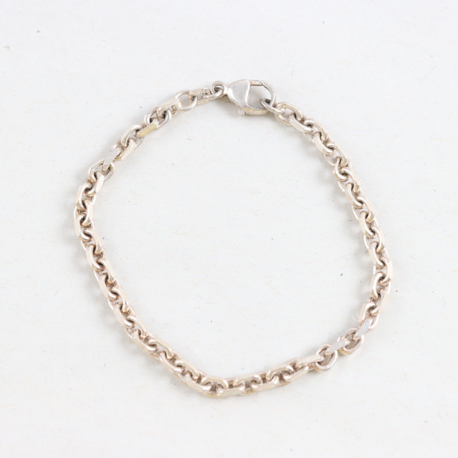 Armband, ankarlänk, Silver, Vikt: 9,7g