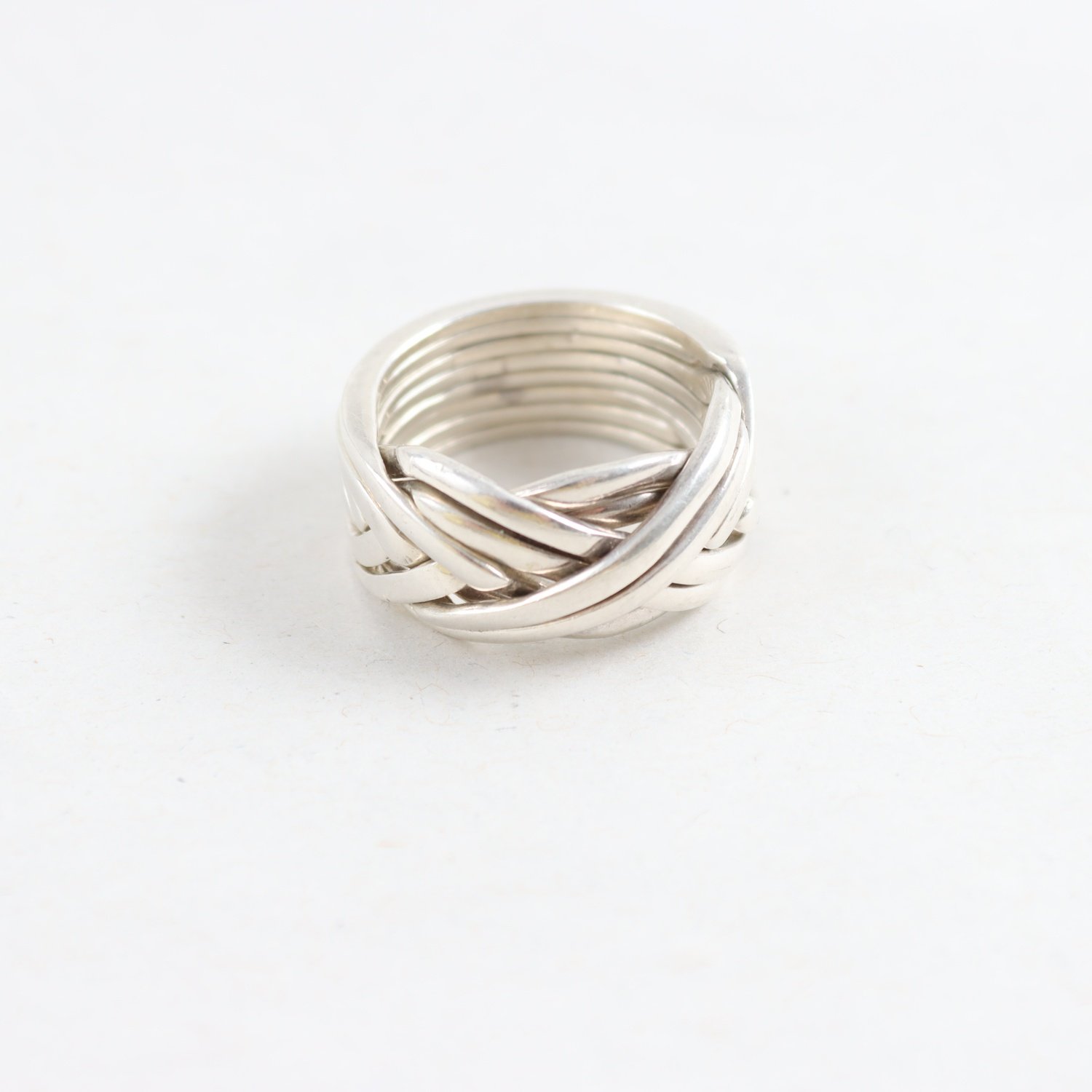 Ring, Silver, Flätad, Vikt: 11,4g