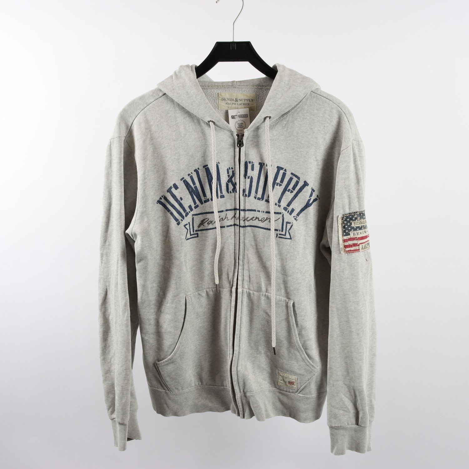 Hoodie, Denim & Supply Ralph Lauren, grå, stl. M