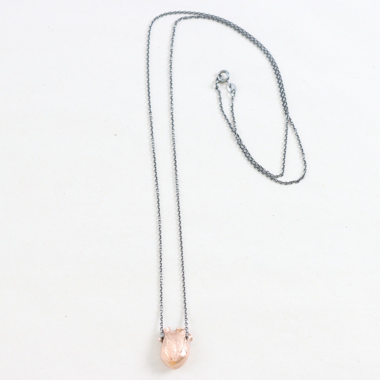 Halsband & Hänge, Silver, hjärta, Björg, Brv: 8,2g