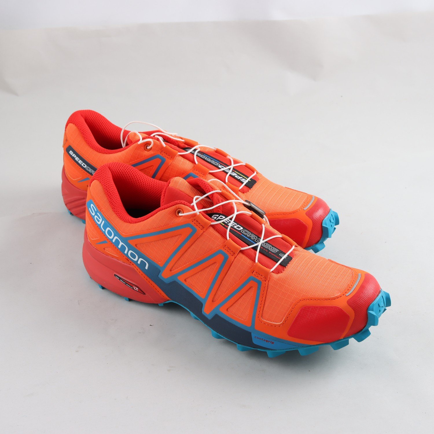 Sneakers, Salomon, orange, blå, stl. 43 1/3
