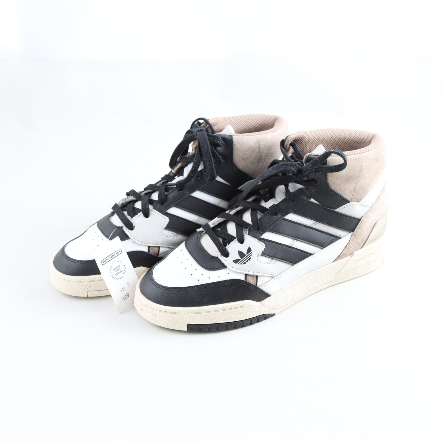 Sneakers, Adidas, vit, svart, beige, stl. 46