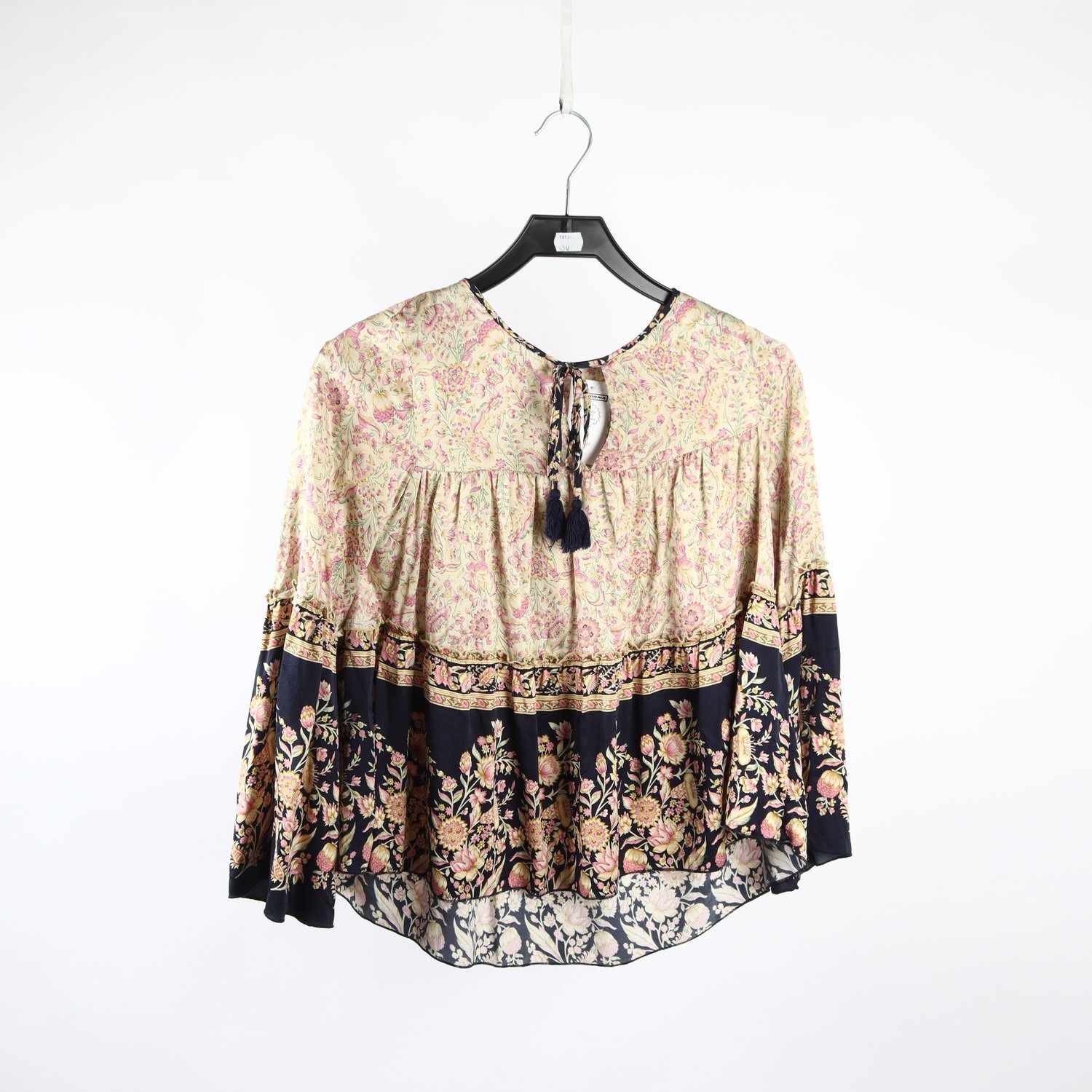 Blus, Indiska, blommig, stl. XS