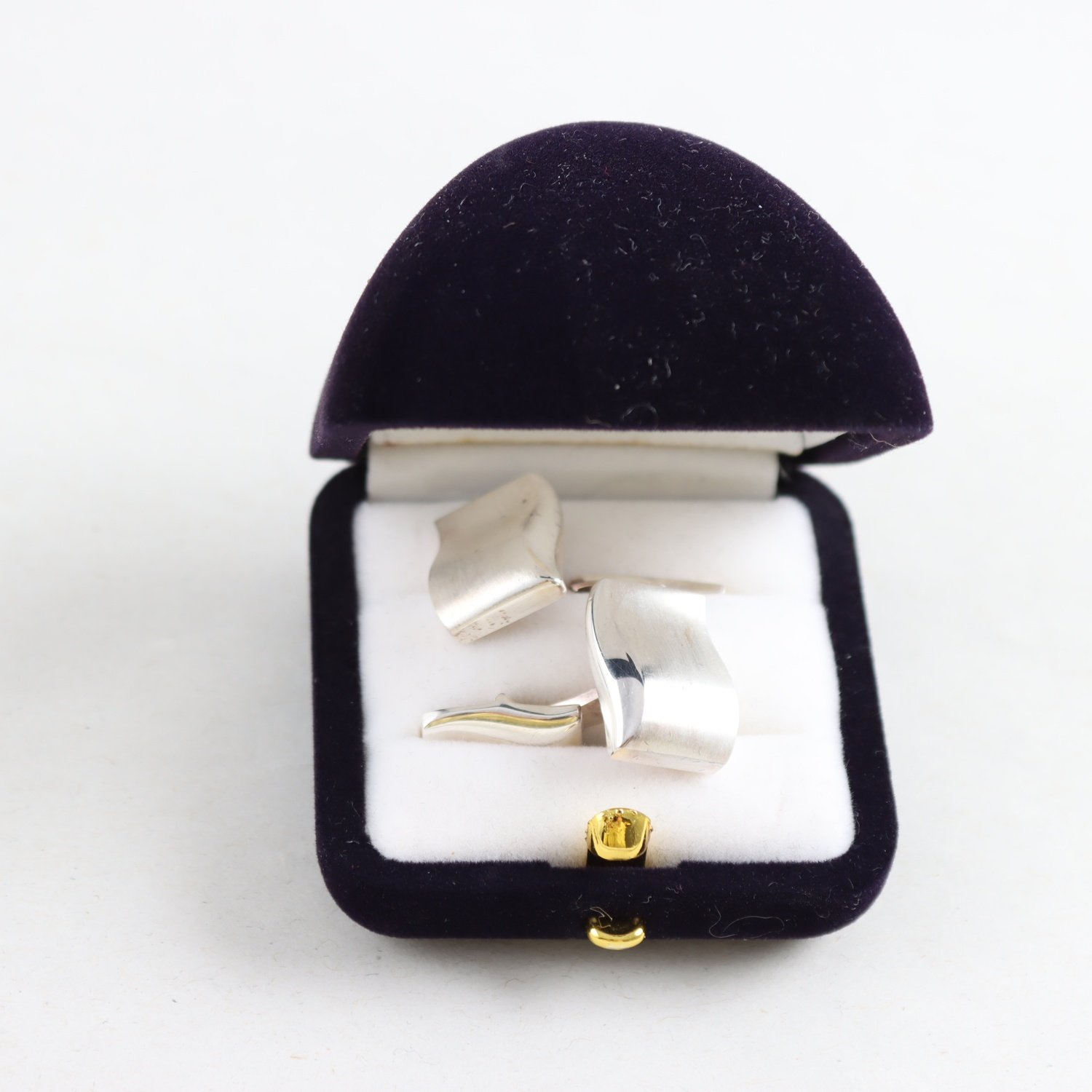 Manschettknappar, silver 925, moderna, vikt: 12,2g