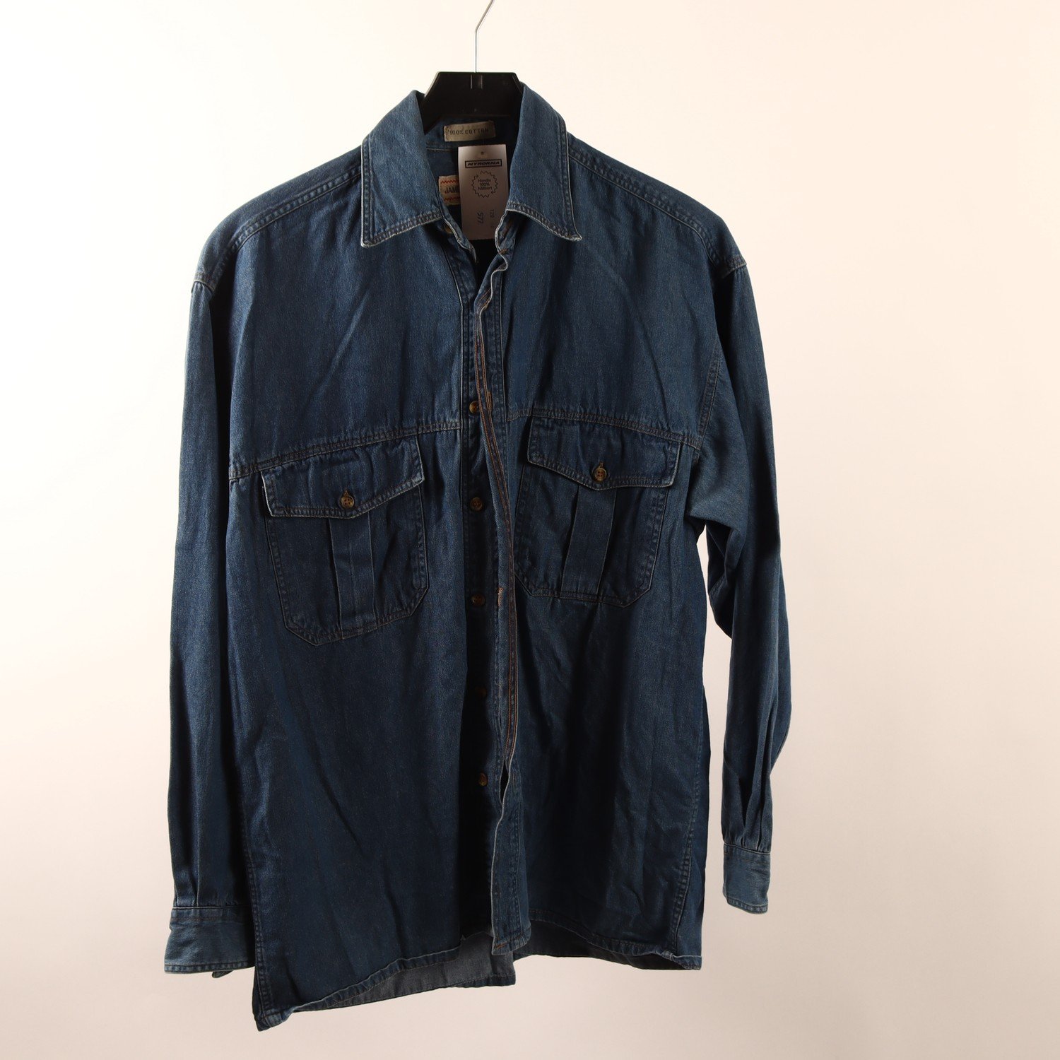 Jeansskjorta, James Harvest, blå, stl. S
