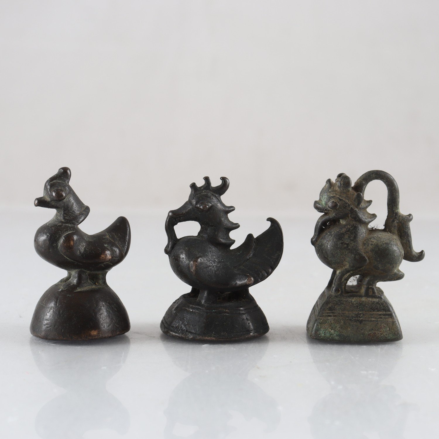 Opiumvikter, brons, Kina