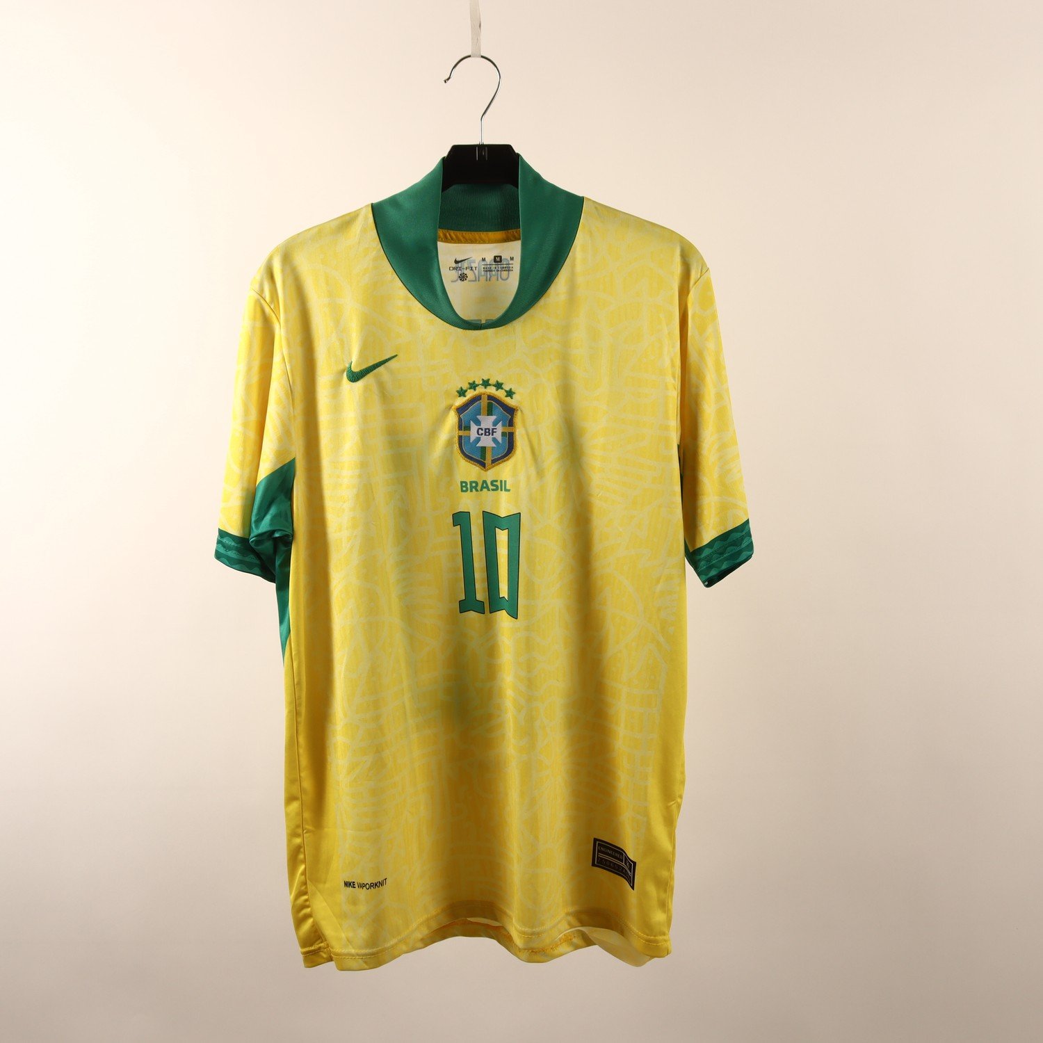 Fotbollströja, Nike, CBF, Brasil, Neymar JR, gul, grön, stl. M
