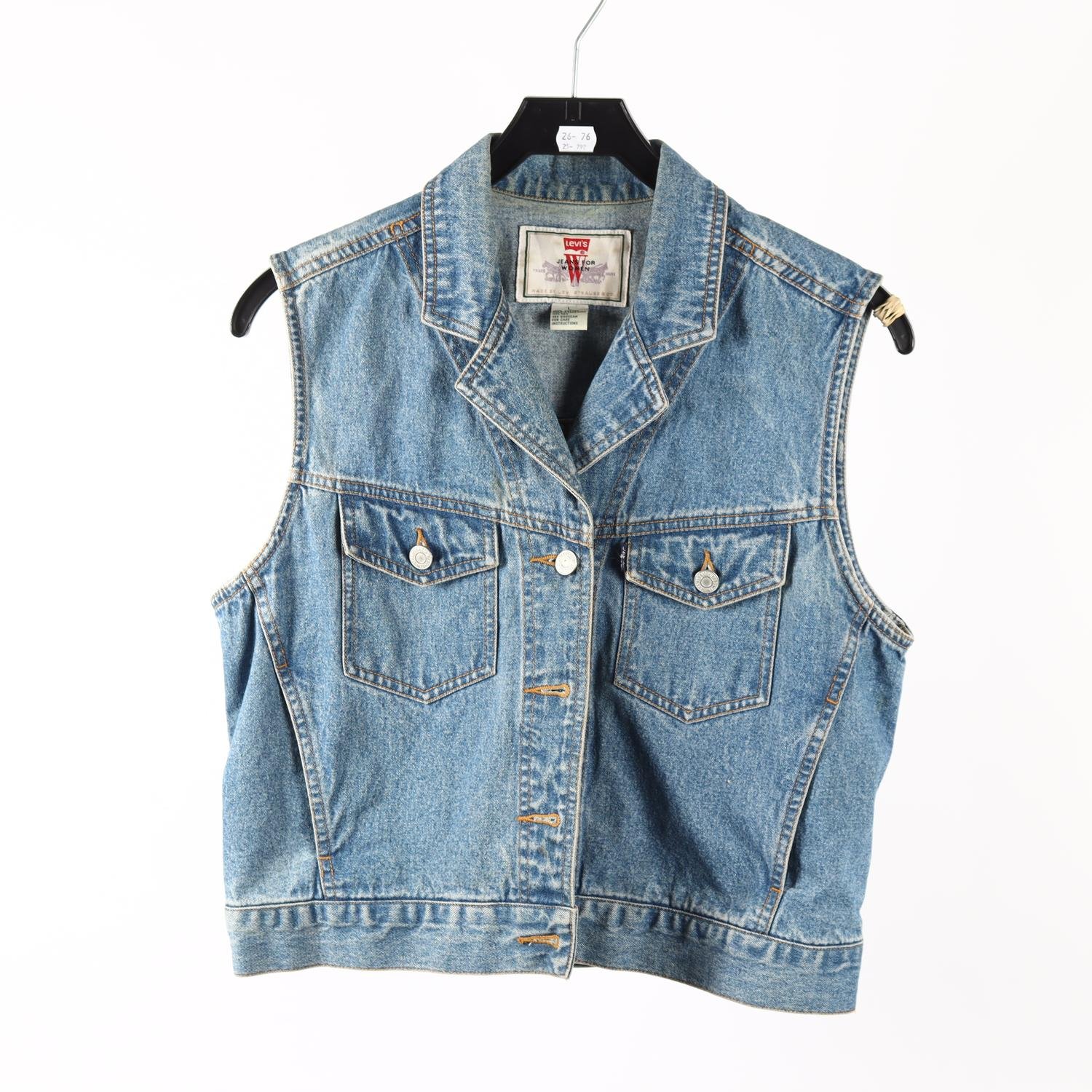 Jeansväst, Levis, vintage, stl. L