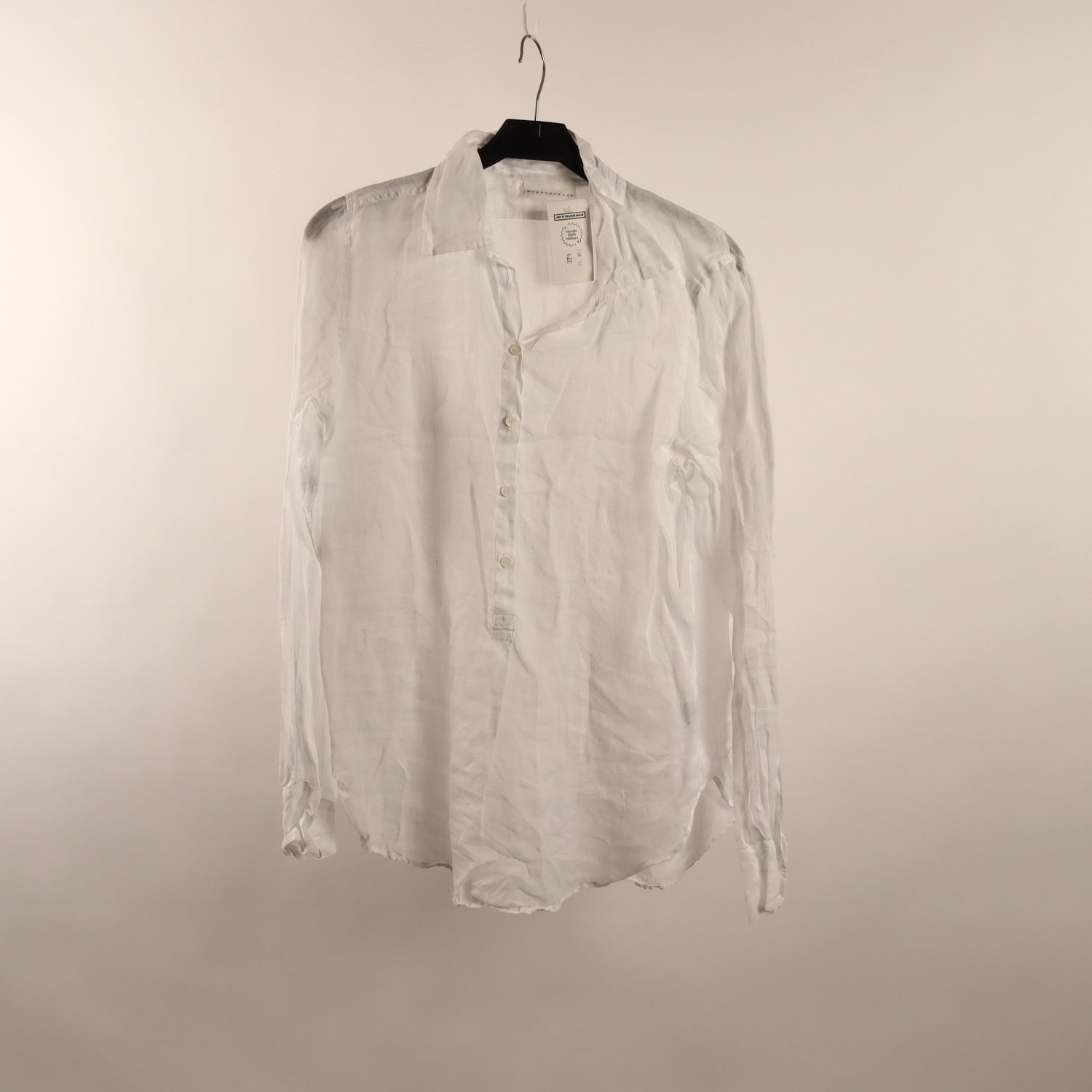 Blus, Nygårdsanna, vit, lin, stl. 38
