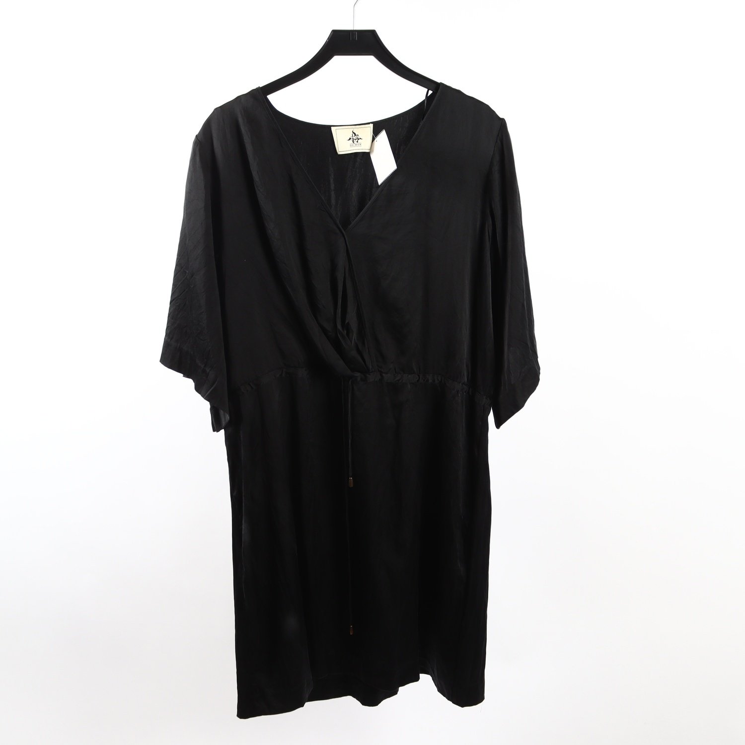Klänning, De Moy, svart, silke, stl. XL