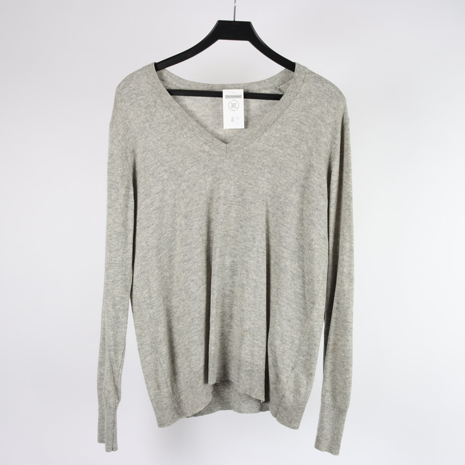 Tröja, Uniqlo, grå, cashmere, stl. L