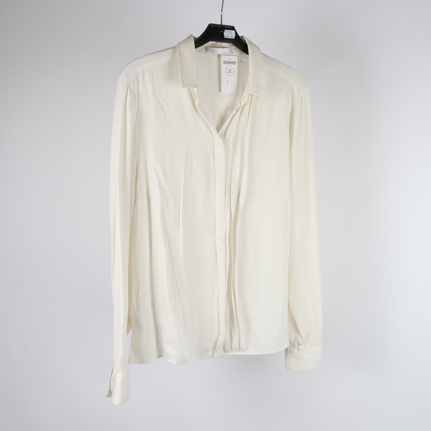 Blus, Hugo Boss, vit, silke, stl. 40