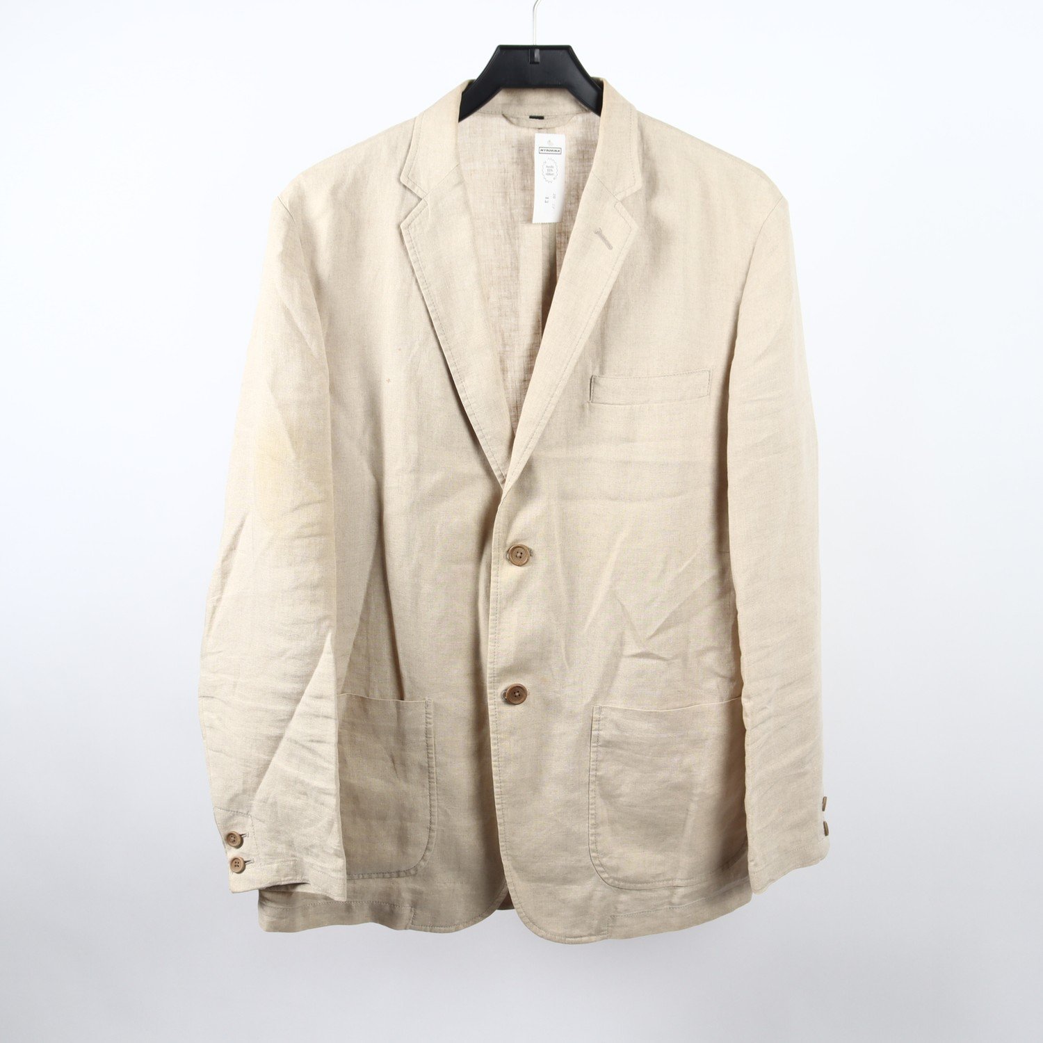Kavaj, Muji, beige, lin, stl. M