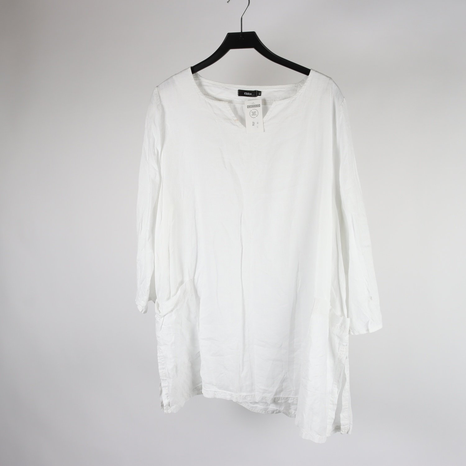 Blus, Ralston, vit, lin, stl. XL