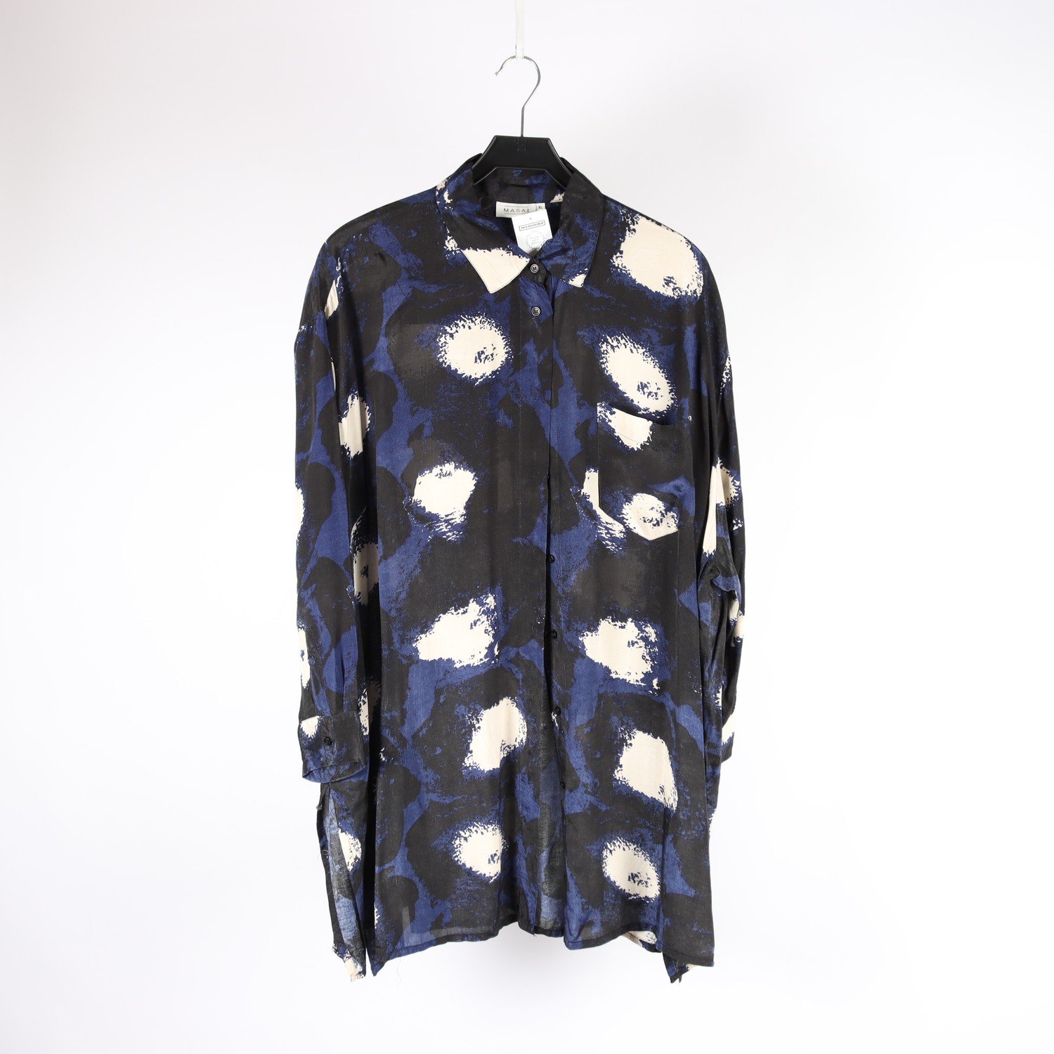 Blus, Masai, blå, svart, stl. XL