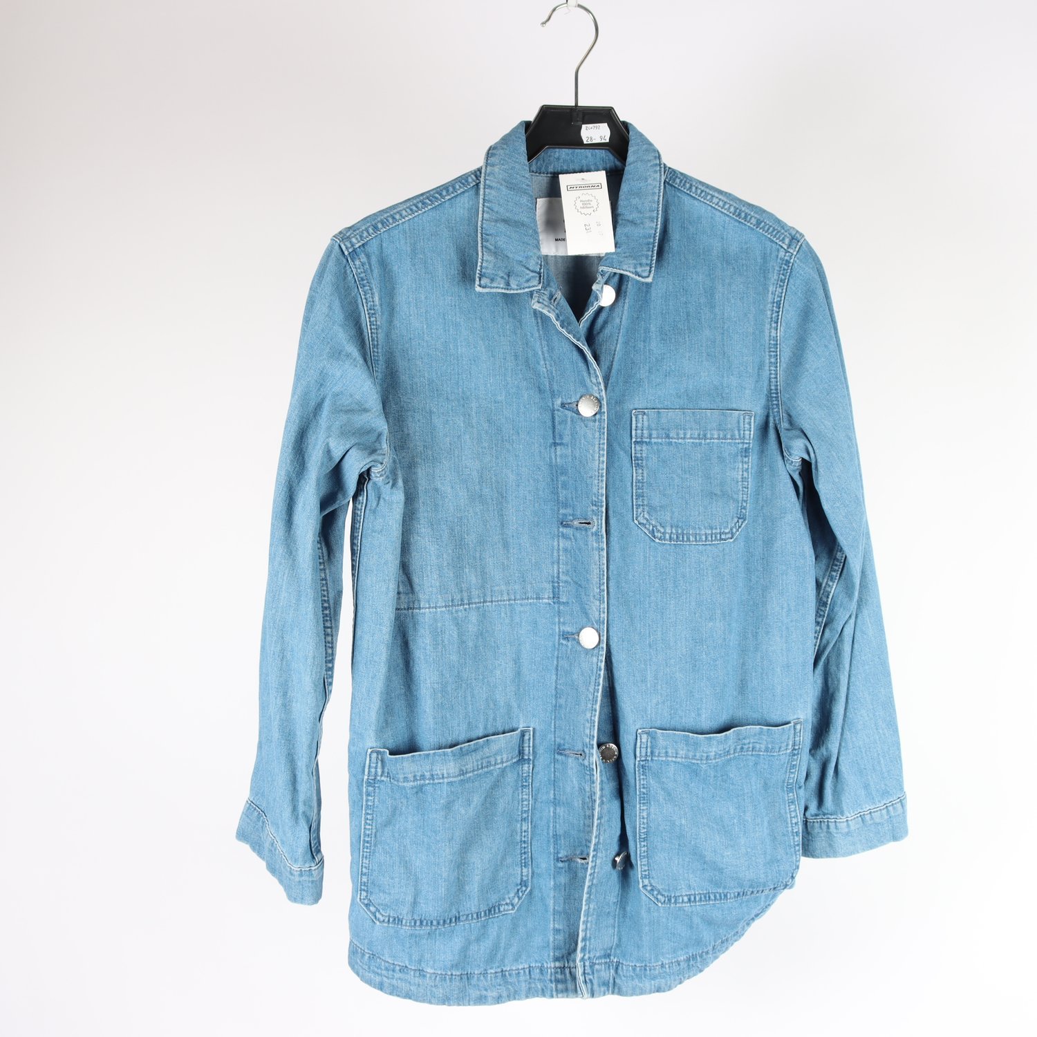 Skjortjacka, & Denim, blå, jeans, stl. XS