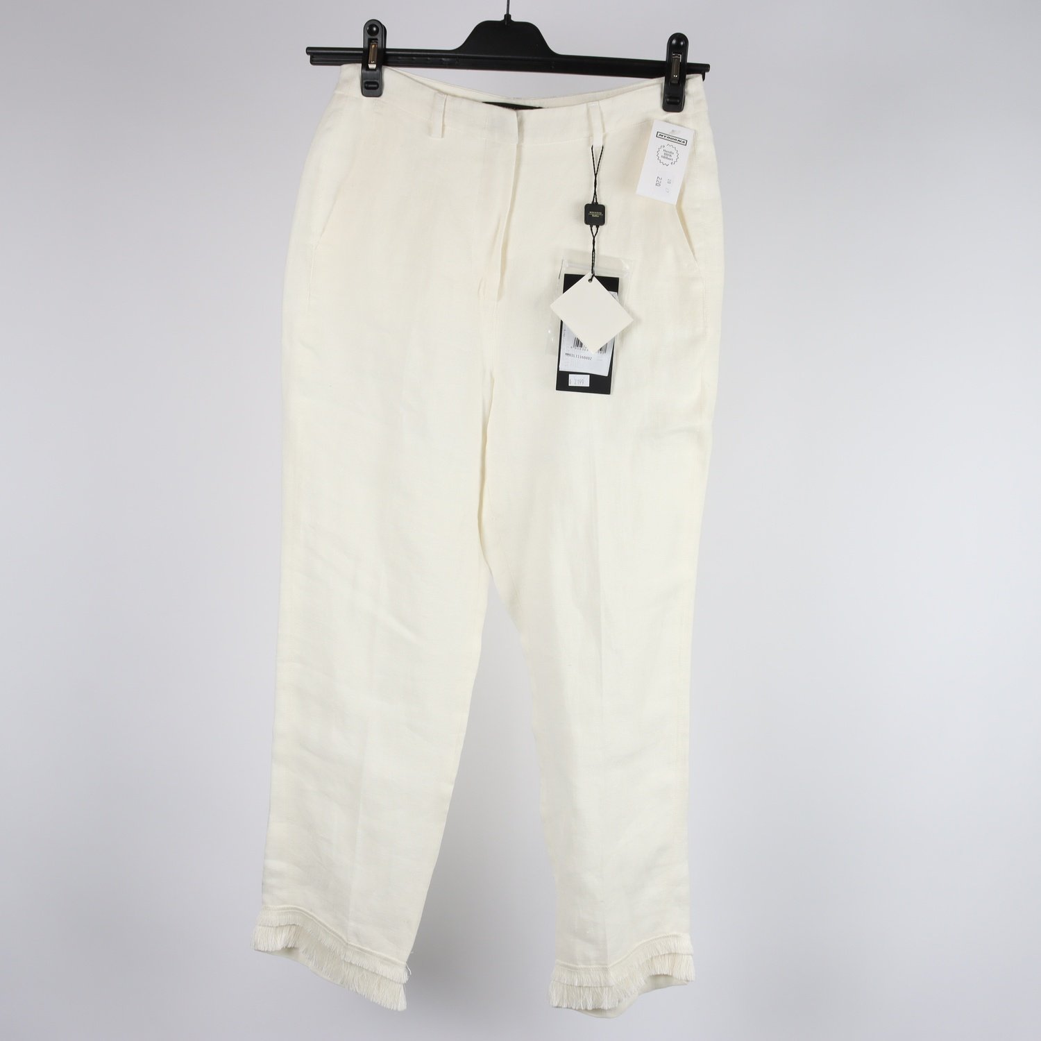 Byxor, Weekend x MaxMara, offwhite, lin, stl. 36