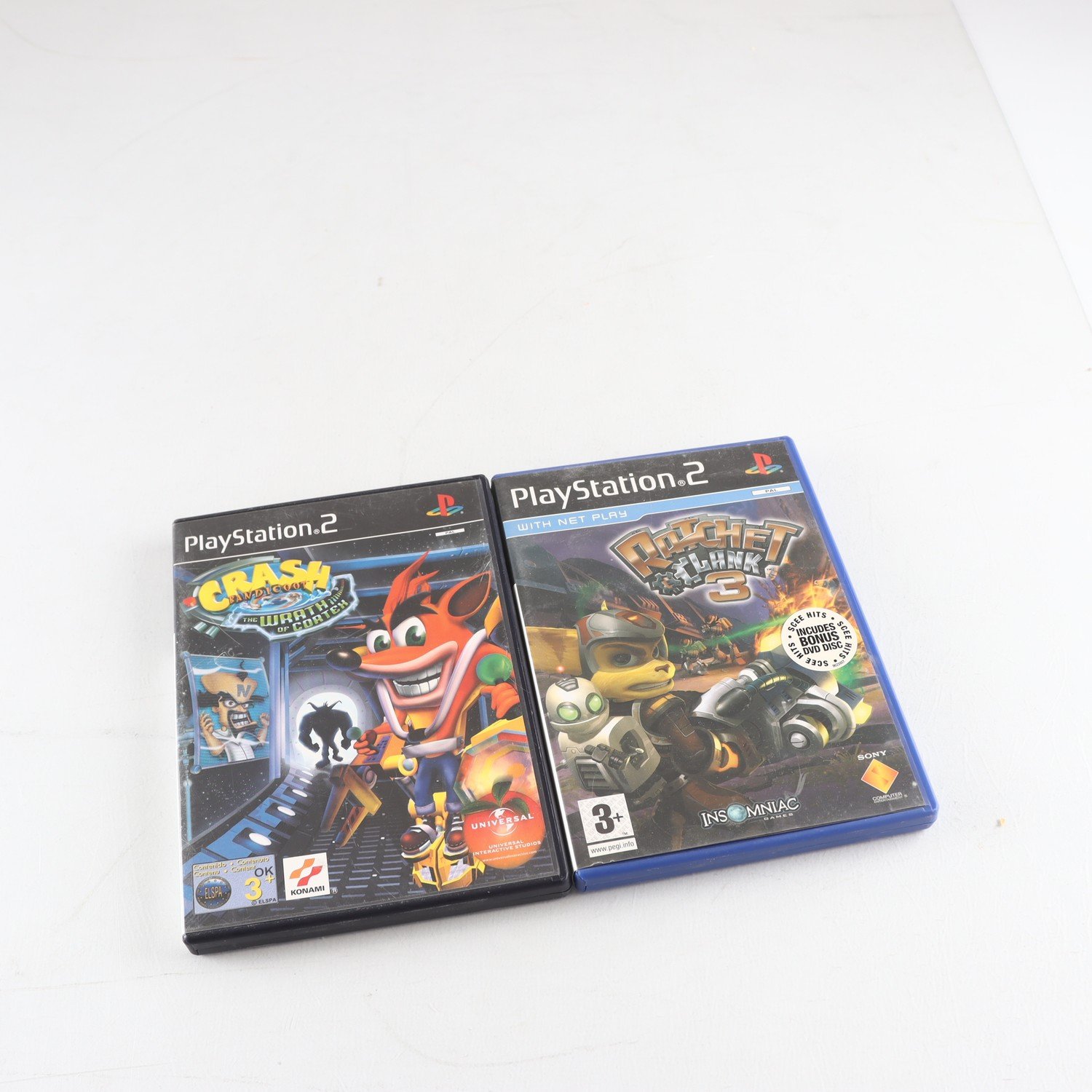 Spel, Crash Bandicoot, Ratchet & Clank, PlayStation 2