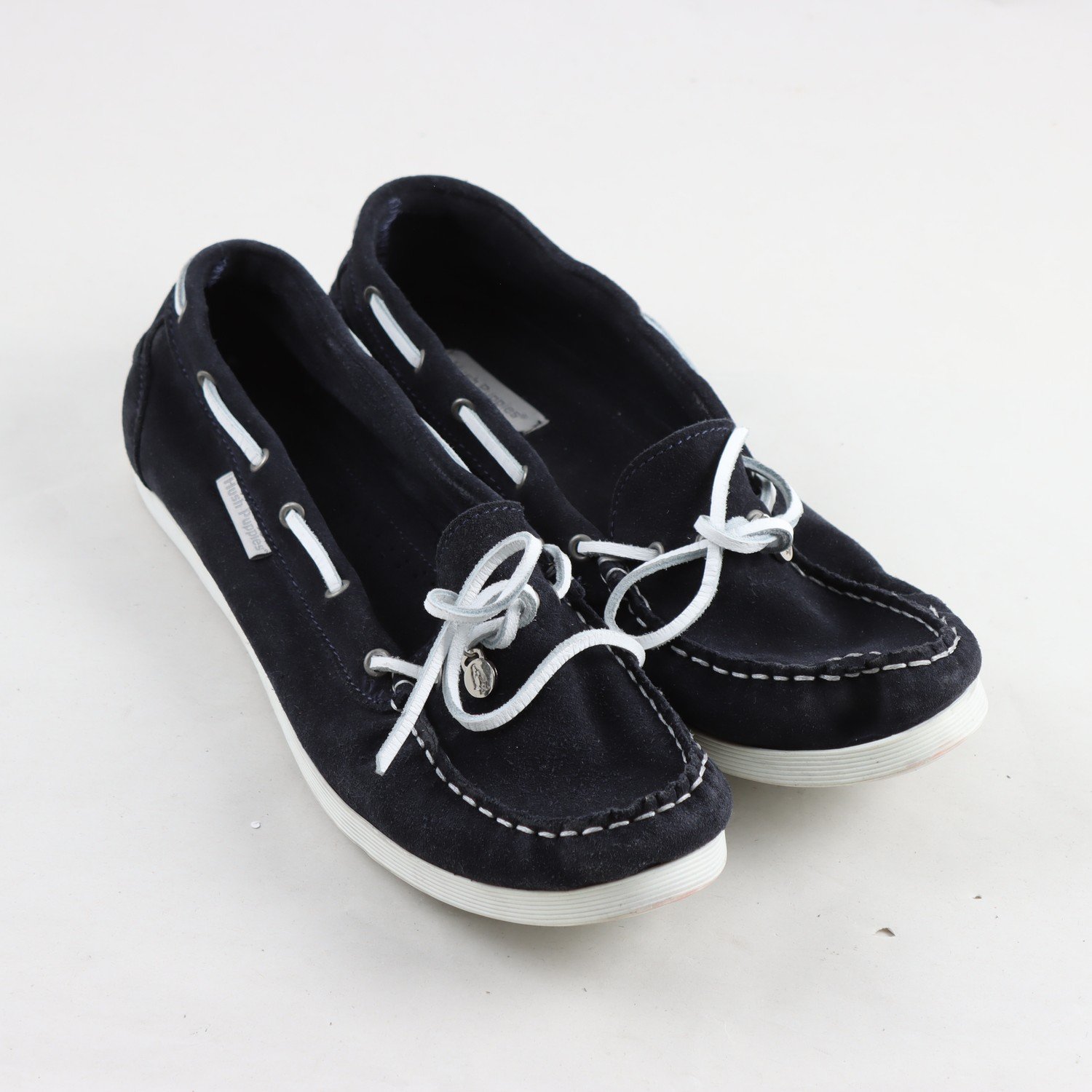 Seglarskor, Hush Puppies, blå, mocka, stl. 41