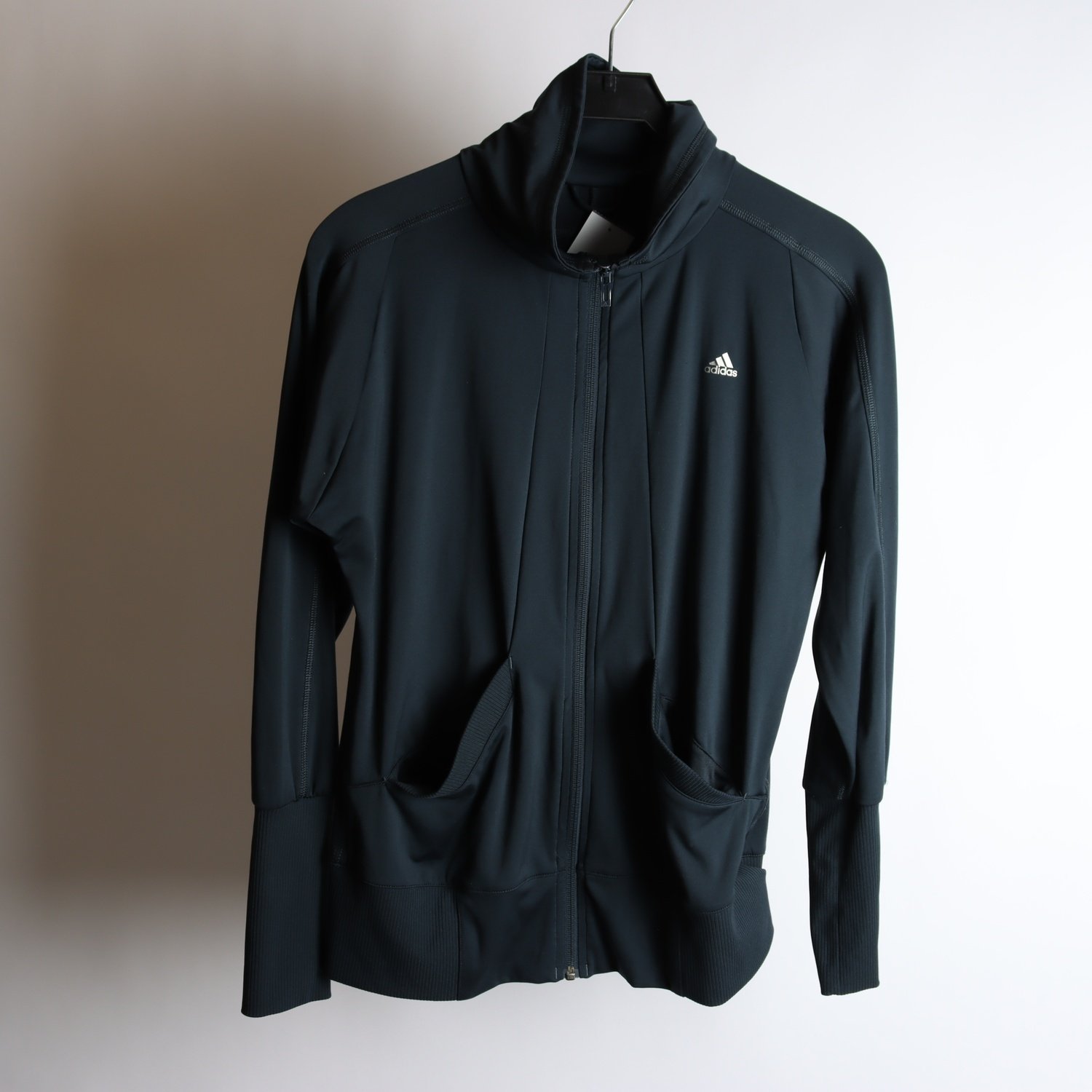 Träningsjacka, Adidas, svart, stl. S