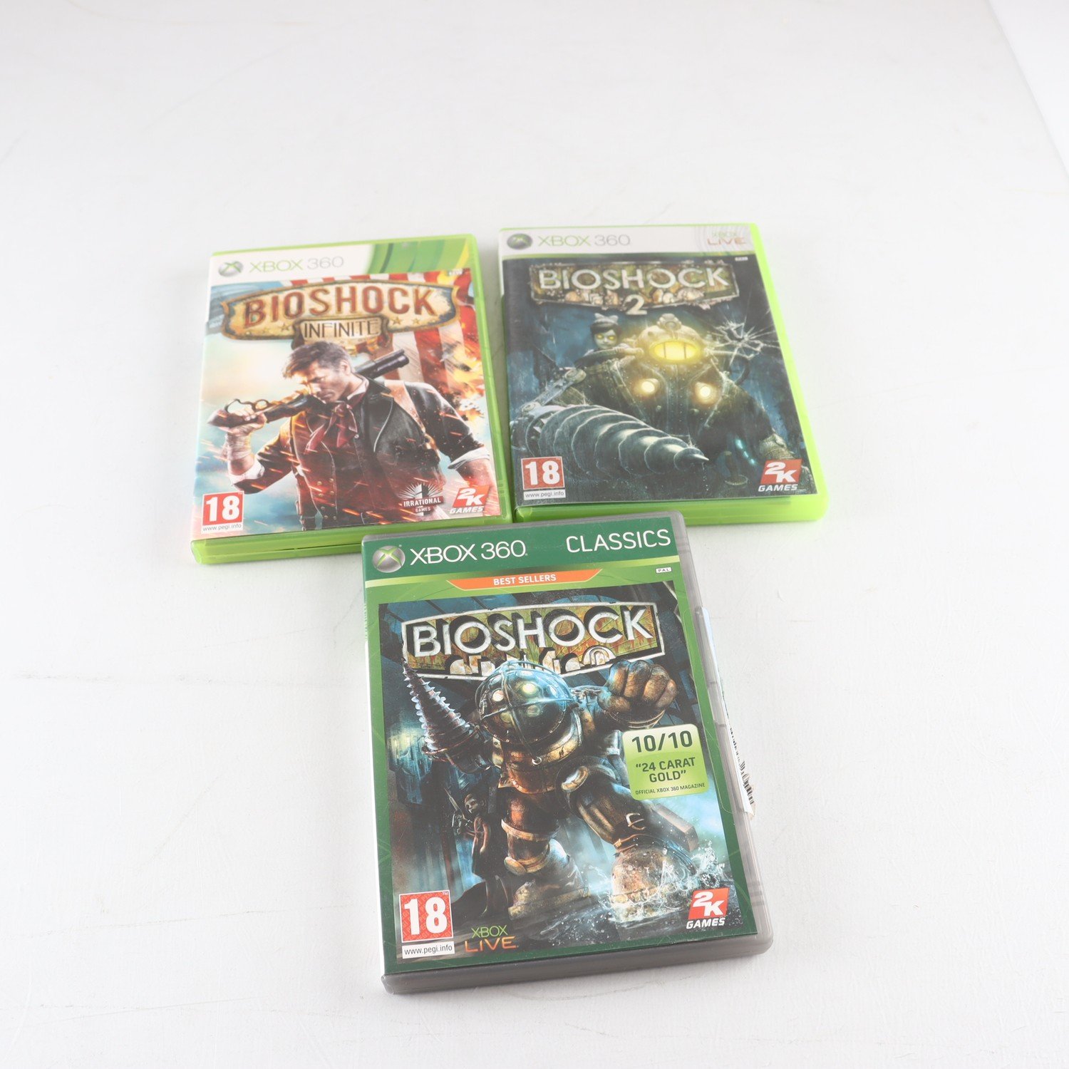 Spel, Bioshock, 3 titlar, Xbox 360