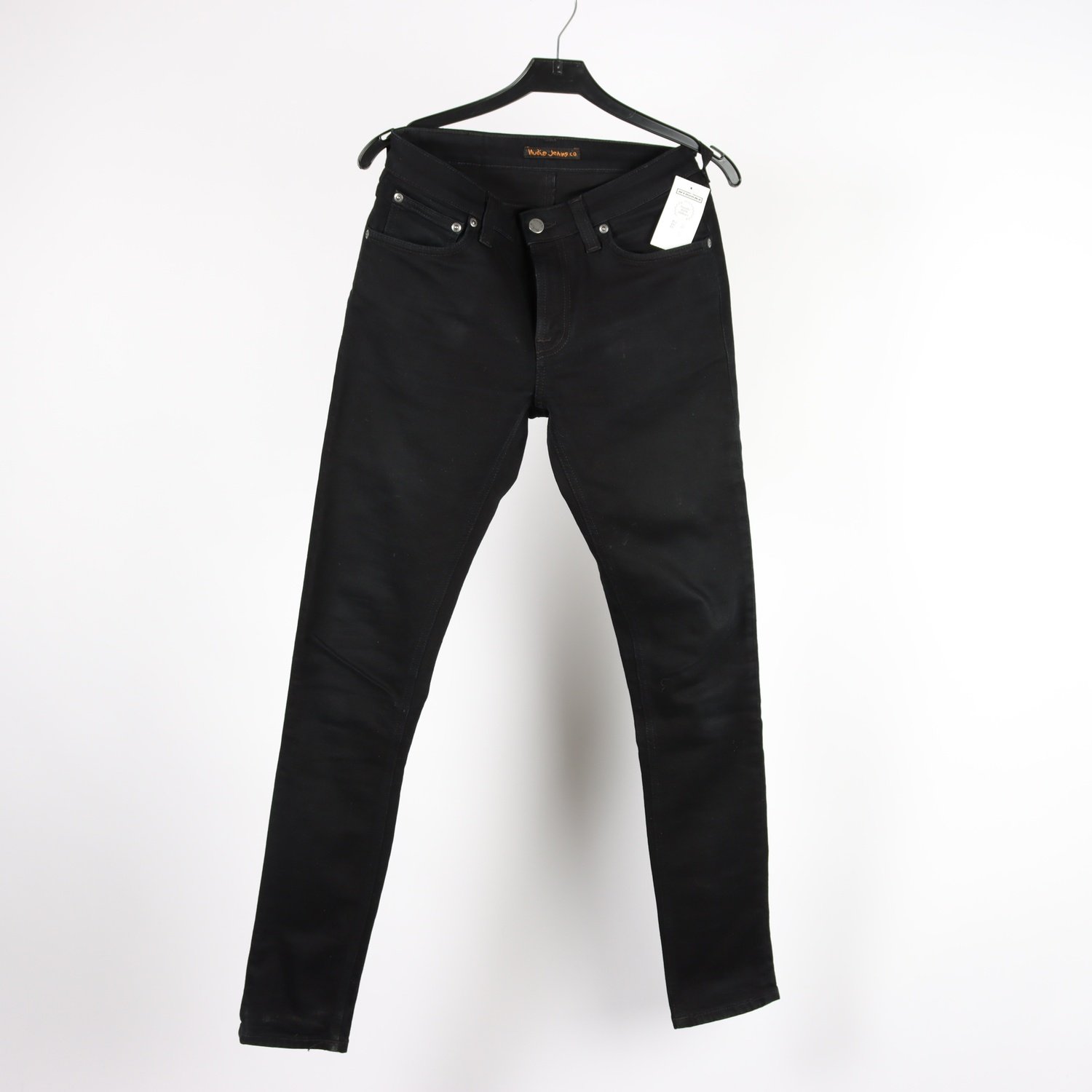 Jeans, Nudie Jeans, svart, Skinny Lin, stl. 28/32