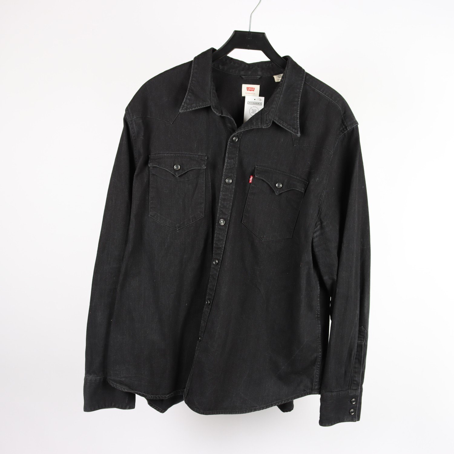 Jeansskjorta, Levis, svart, stl. XXL