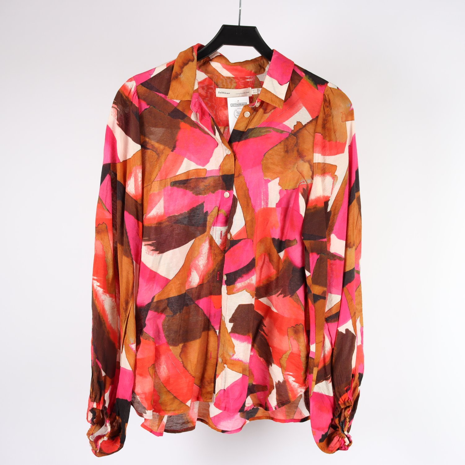 Blus, InWear, brun, rosa, stl. 40