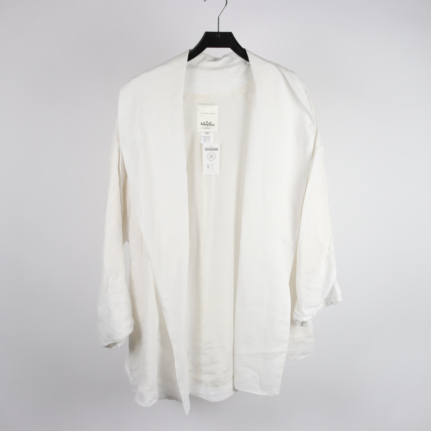 Sommarjacka, Whistles, vit, silke, lin, stl. S/M