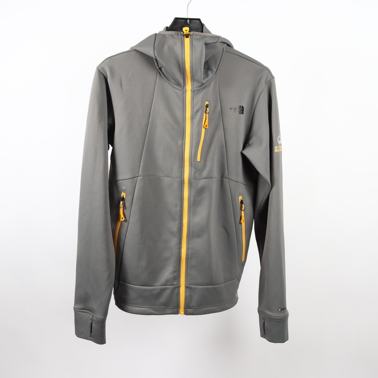 Tröja, The North Face, grå, gul, stl. S