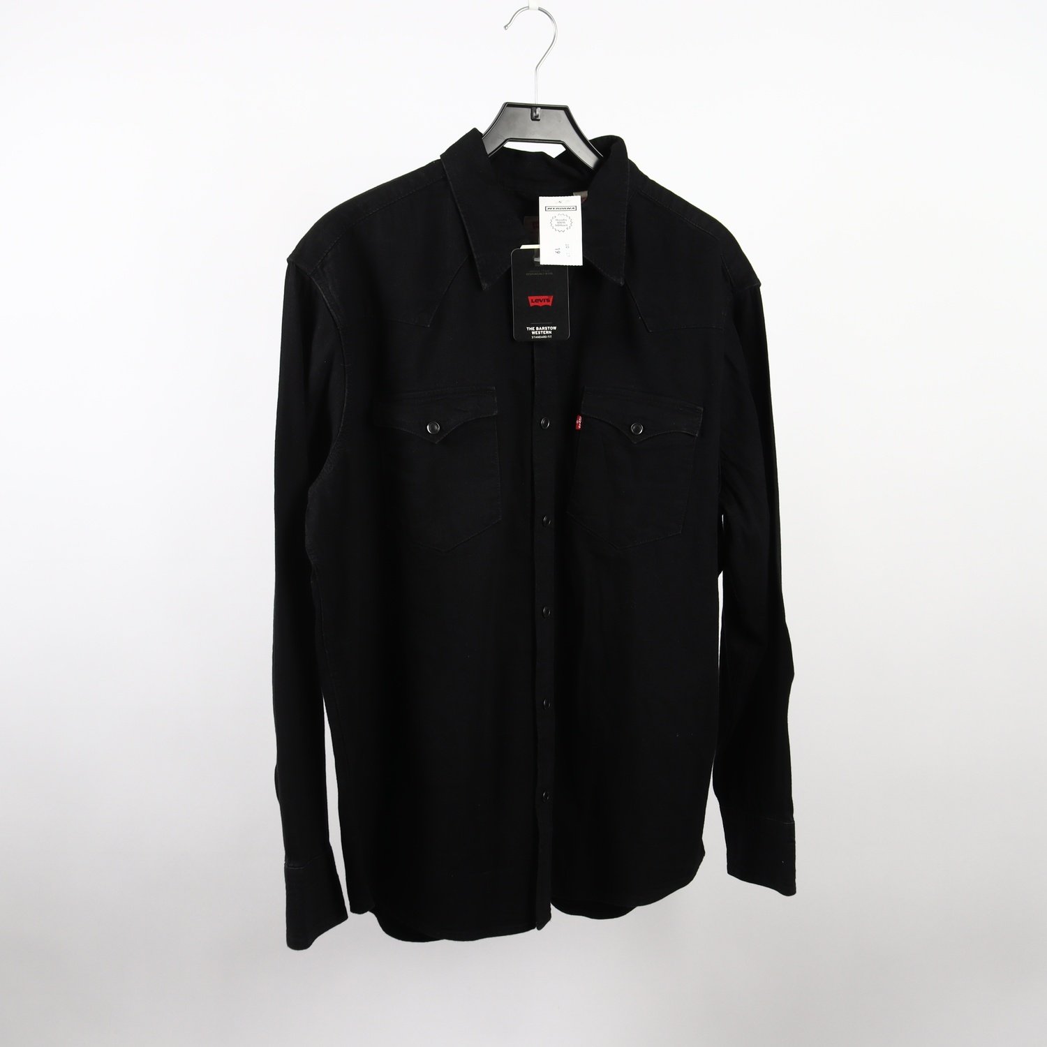 Jeansskjorta, Levis, svart, stl. XL