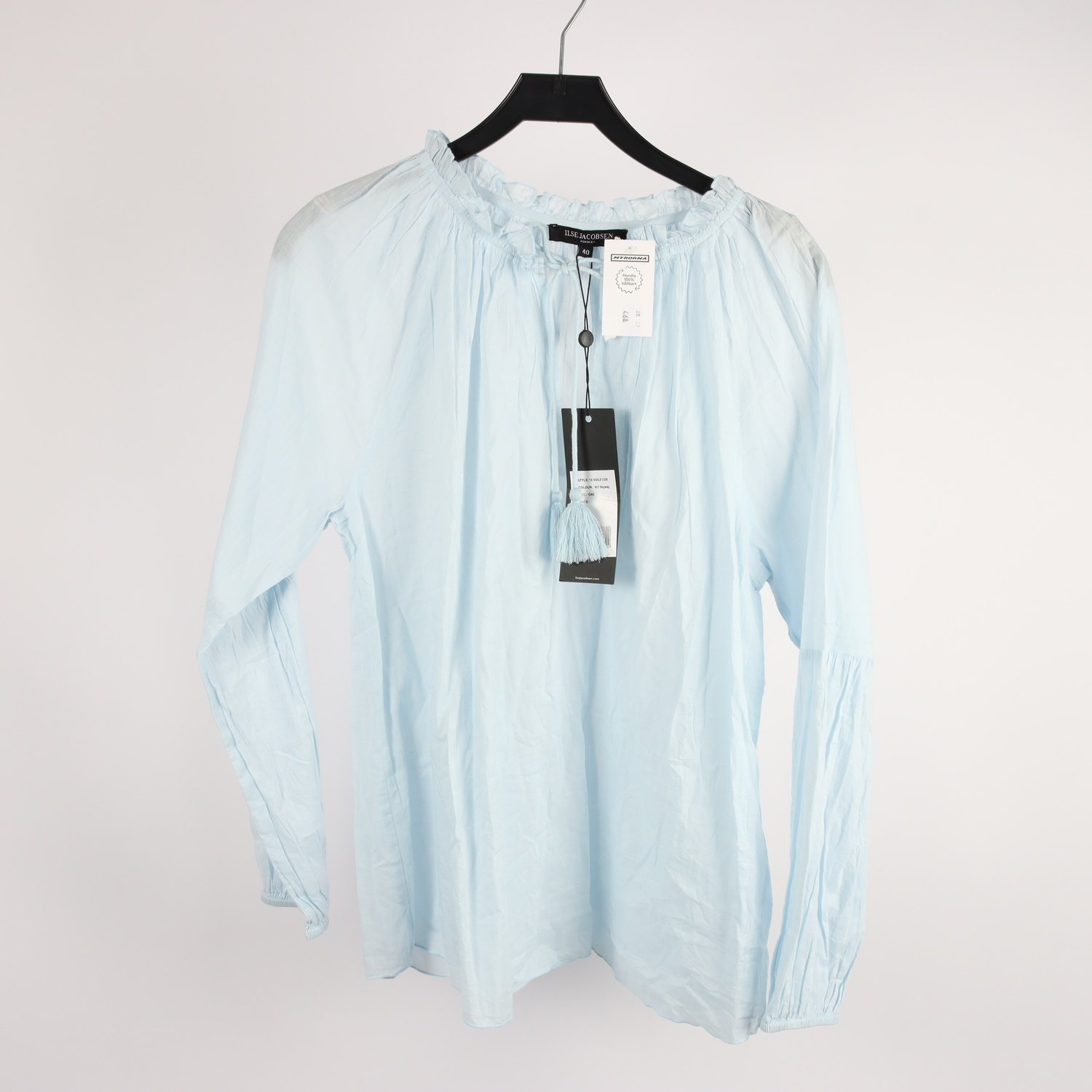 Blus, Ilse Jacobsen, ljusblå, stl. 40