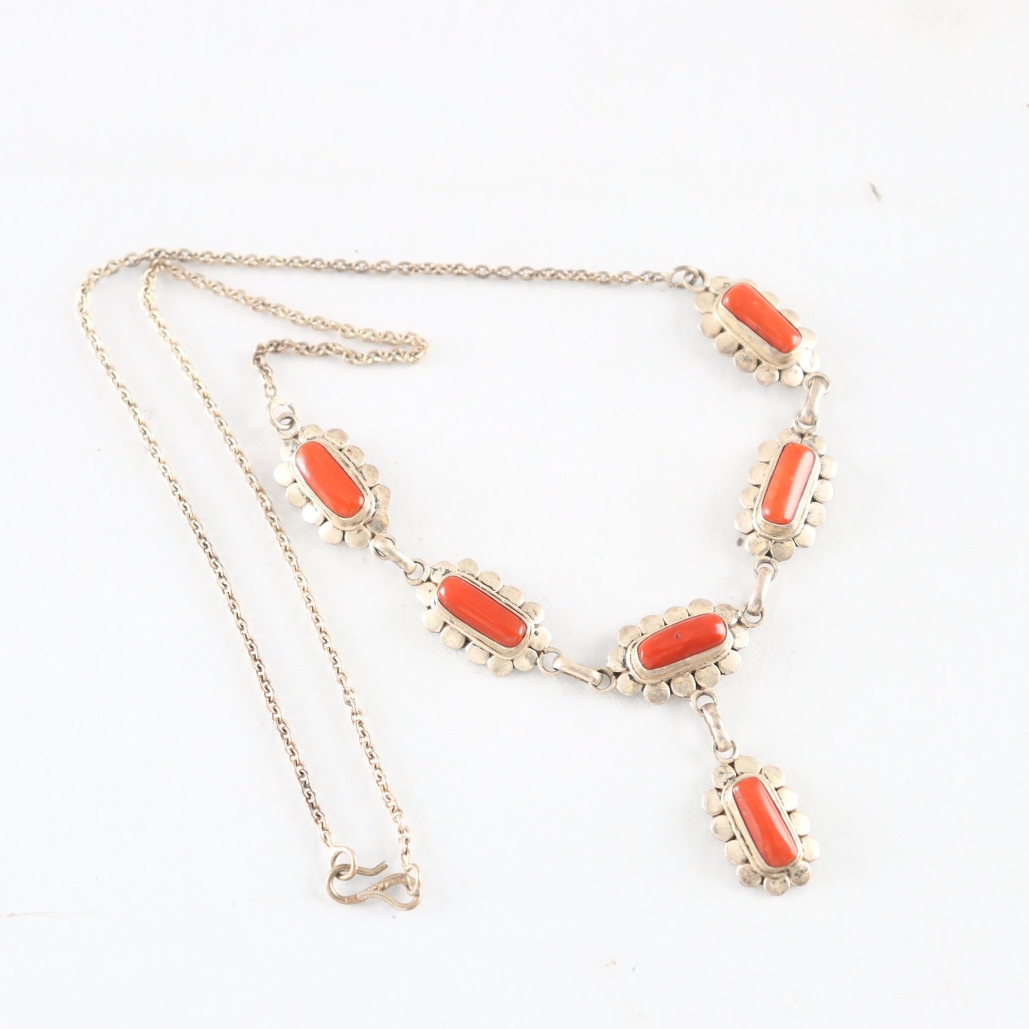Halsband, Silver, Stenar, Brv: 15,2 g